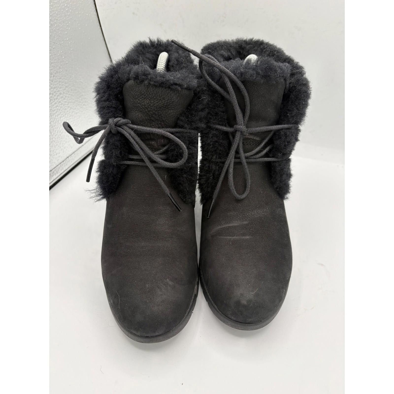 Ugg UGG Jeovana waterproof wedge lace-up booties women's 8 Size US 6 / IT 36 - 3 Thumbnail