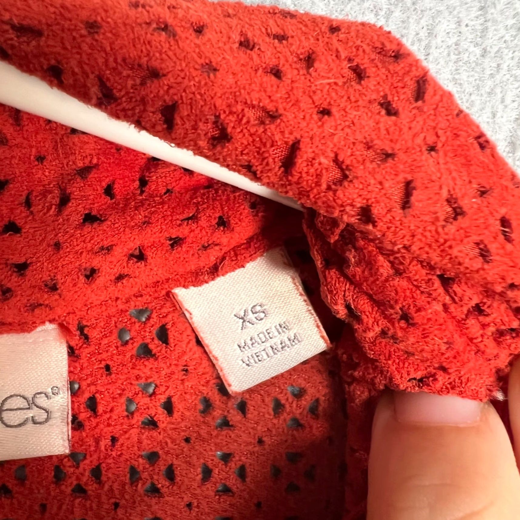 Vintage Eva Mendes Red Eyelet Dress Sleeveless Size XS Womens Size XS / US 0-2 / IT 36-38 - 4 Thumbnail