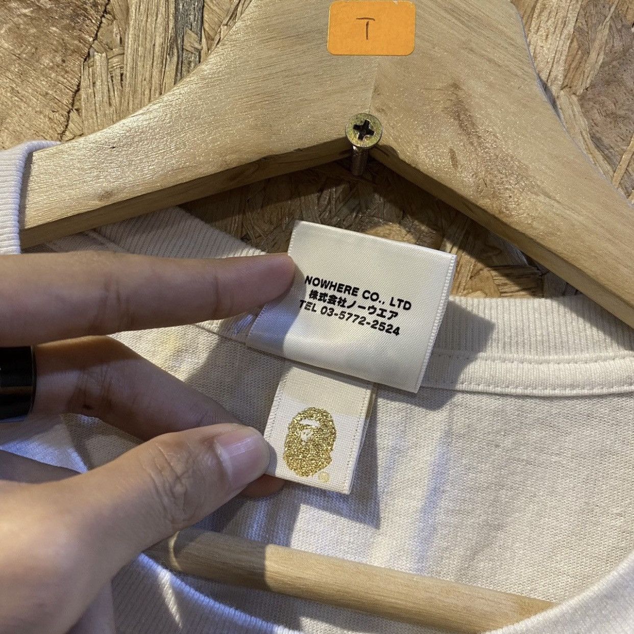 Bape Bape Basic Patches logo white basic tee Simple Size US S / EU 44-46 / 1 - 7 Thumbnail