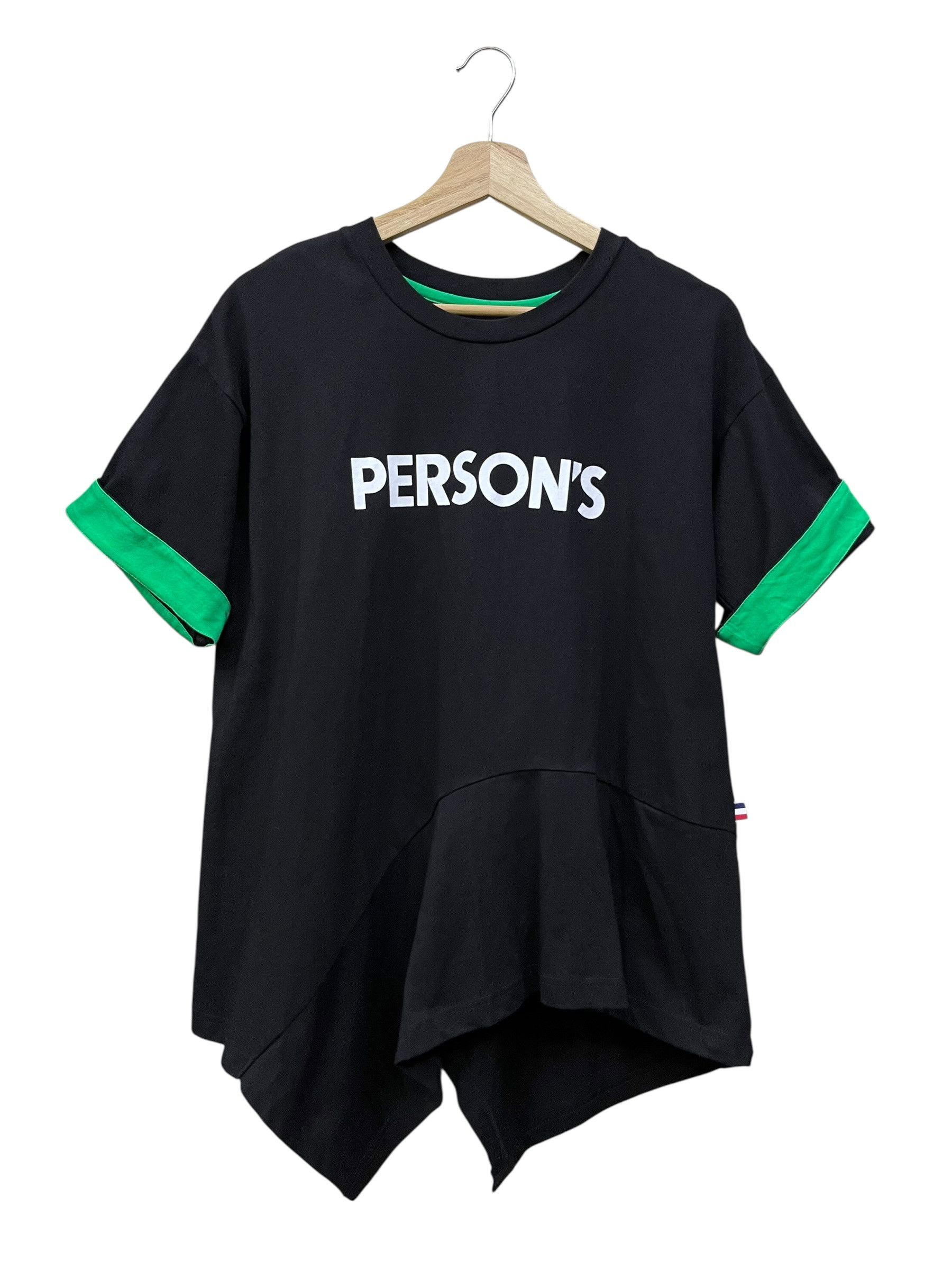 PERSON'S PERSON'S Nobuo Ikeda Asymmetric Hem Decon Runway Tee Size US M / EU 48-50 / 2 - 1 Thumbnail