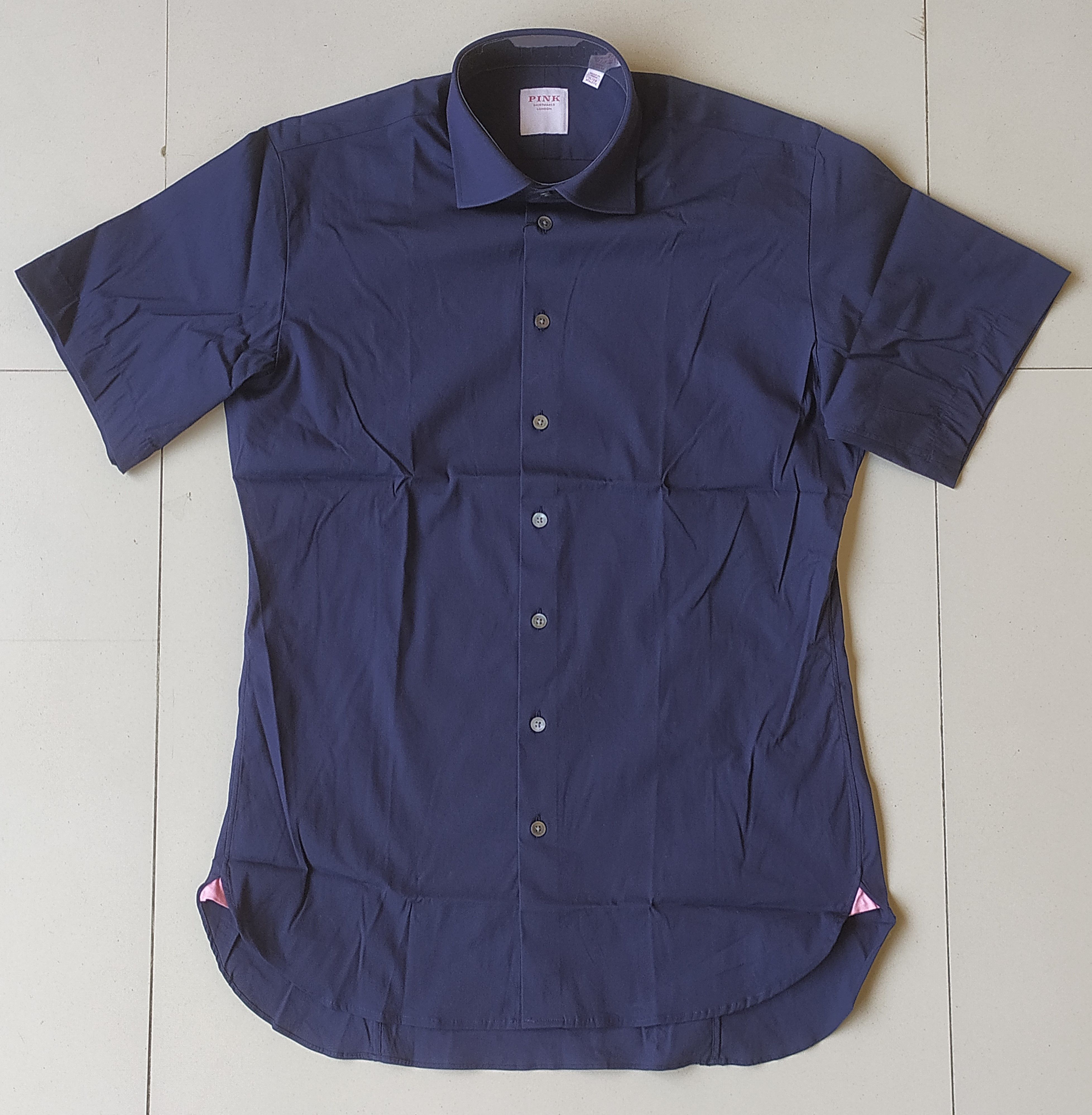 Thomas Pink Thomas Pink Formal Solid Cotton Shirt Free Shipping T/146 Size US S / EU 44-46 / 1 - 2 Thumbnail