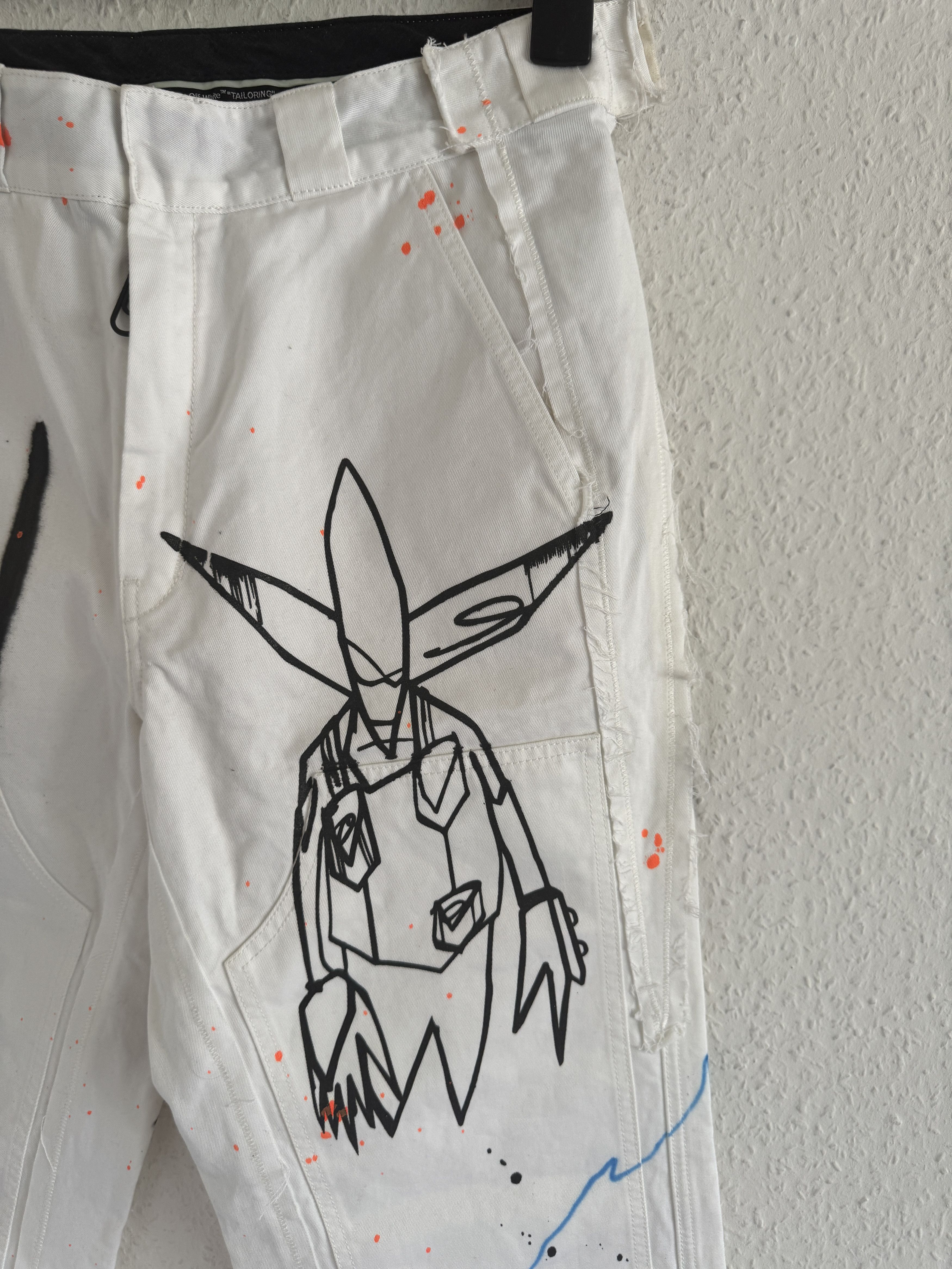 Futura × Off-White Futura spraypaint carpenter pants Size US 30 / EU 46 - 7 Thumbnail
