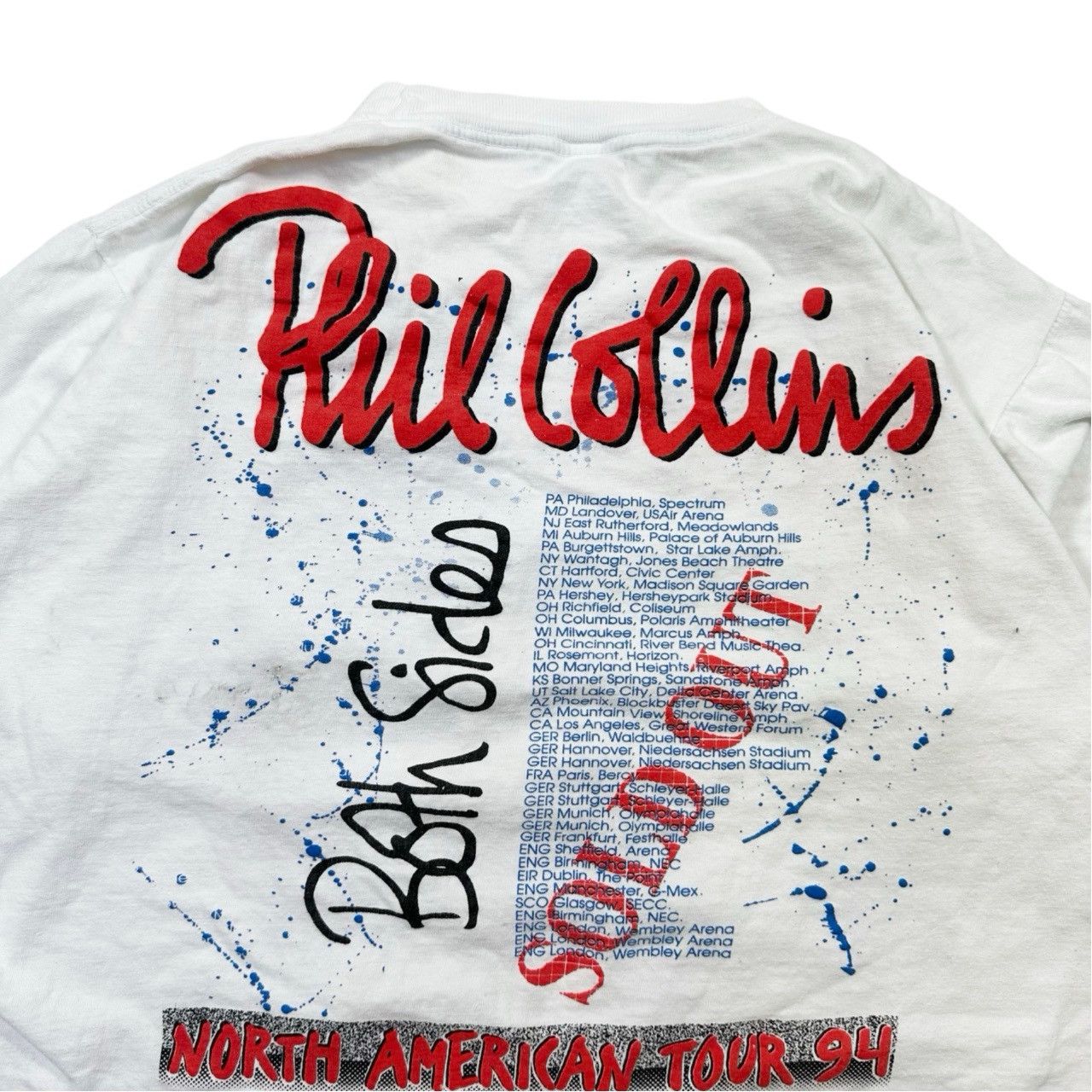 Vintage Vintage 1994 Phil Collins Both Sides Big Print Graphic Size US XL / EU 56 / 4 - 5 Thumbnail