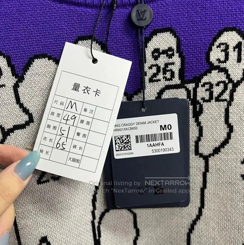 Louis Vuitton Louis Vuitton Purple Wool Women's Sweater . Size S / US 4 / IT 40 - 5 Thumbnail