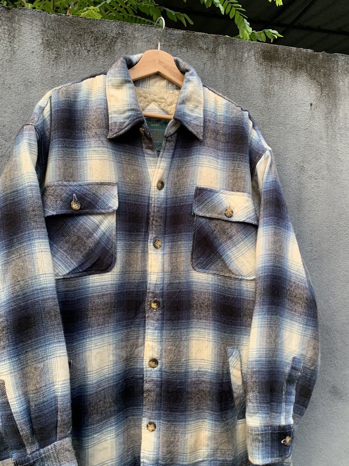 Japanese Brand 👹Vintage BAYLEAF Oversized Fleece Lined Flannel Jacket Size US XXL / EU 58 / 5 - 6 Thumbnail