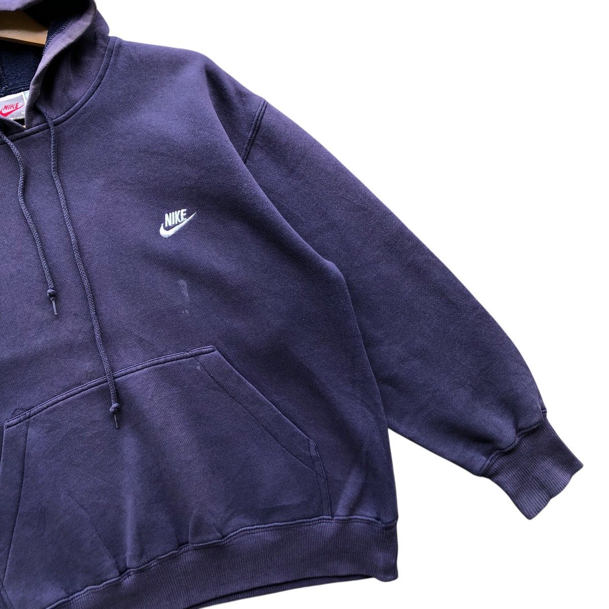 Nike Vintage sunfaded NIKE small logo boxy hoodie Size US M / EU 48-50 / 2 - 3 Thumbnail