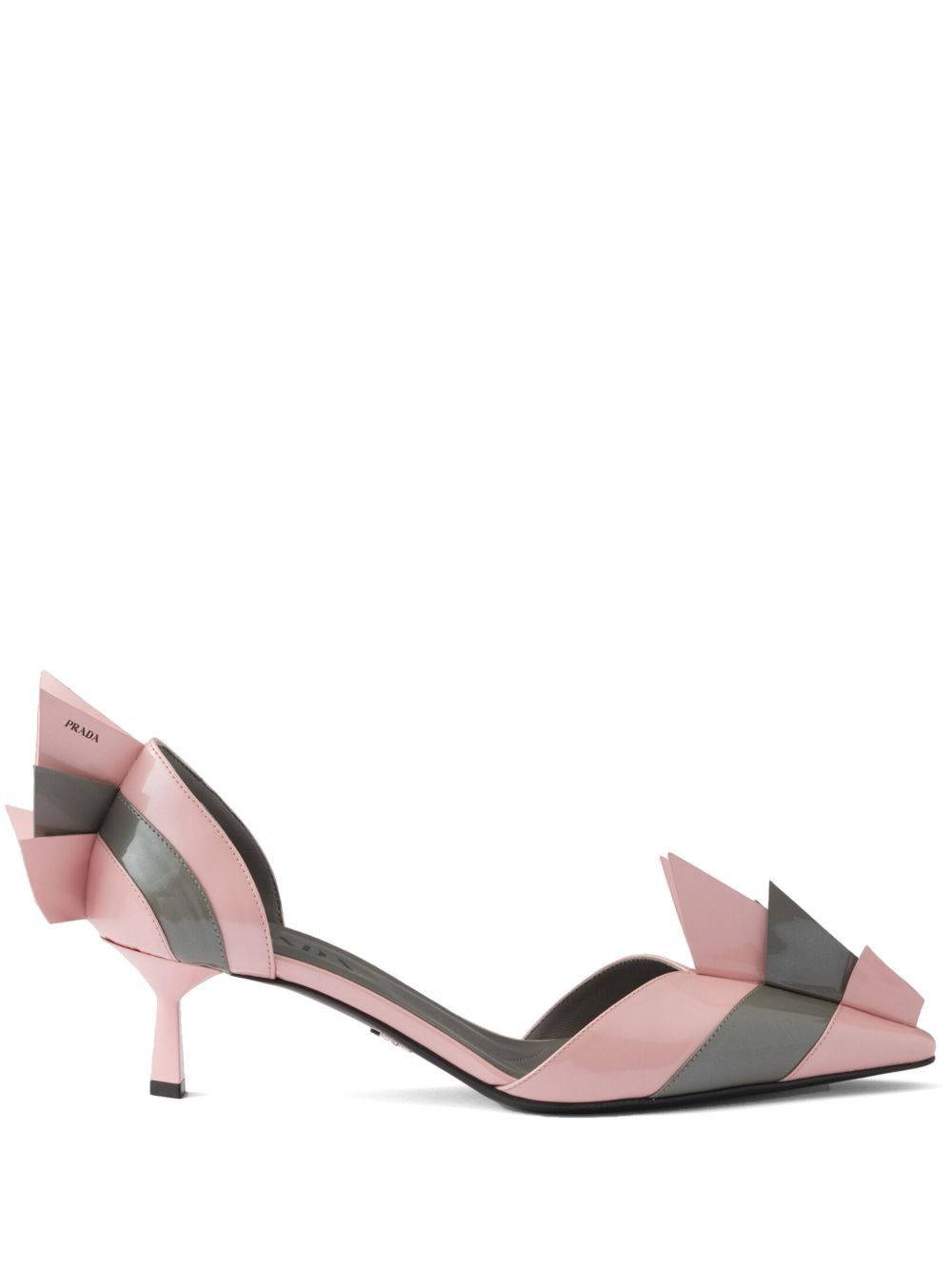 Prada Patent Leather Bicolor Pumps Shoes, Women's (Size 8)