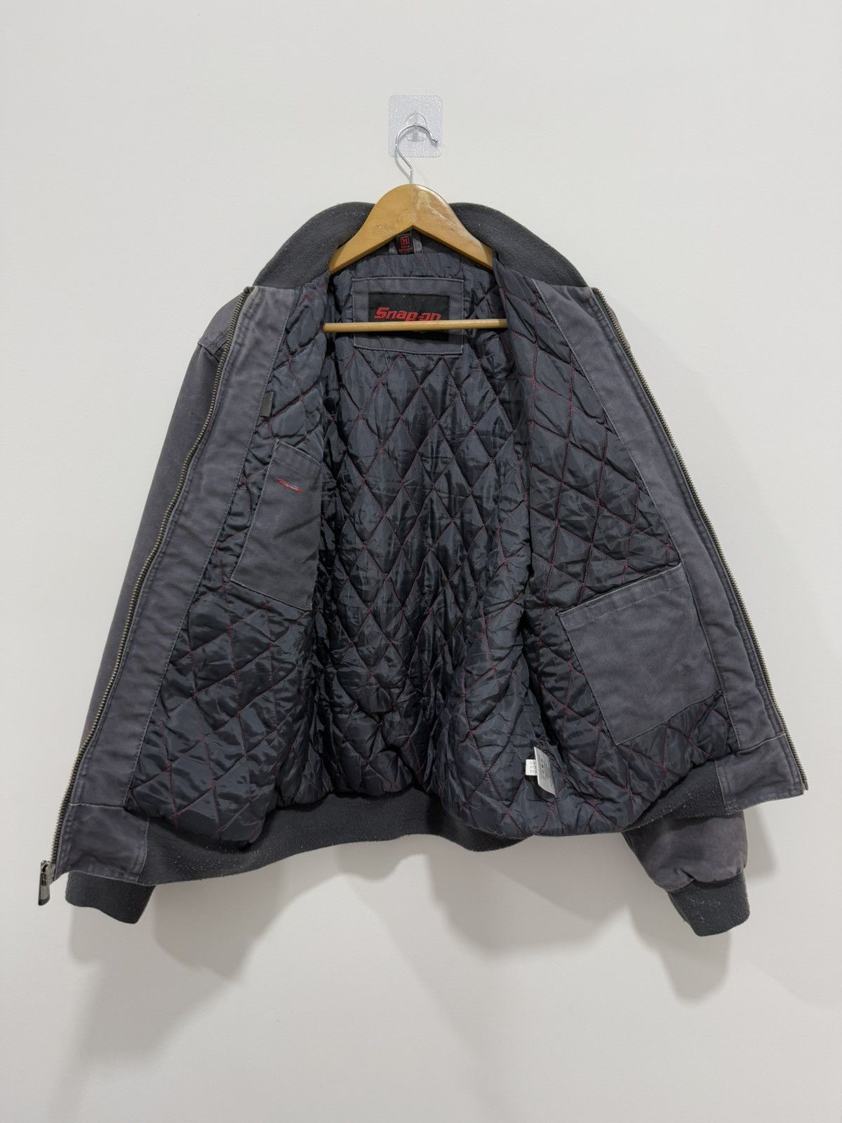 Vintage Natural Faded Snap On Detroid Jacket Size US M / EU 48-50 / 2 - 3 Thumbnail