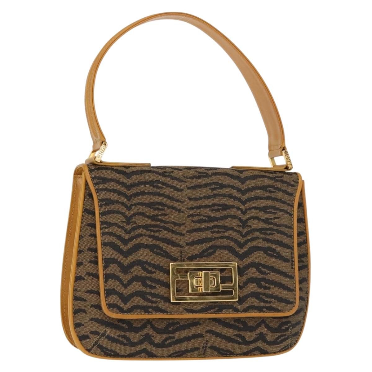 Fendi Fendi Vintage Tiger Print Shoulder Bag Canvas Size ONE SIZE - 1 Thumbnail