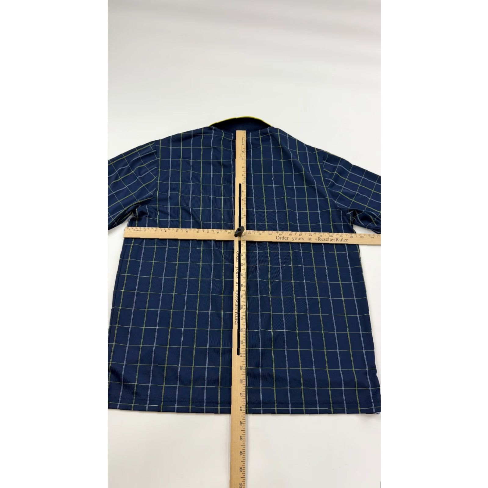 Vintage Walter Hagen Shirt Mens Large Blue Golf Polo Check Grid Short Sleeve Collared Size US L / EU 52-54 / 3 - 6 Thumbnail