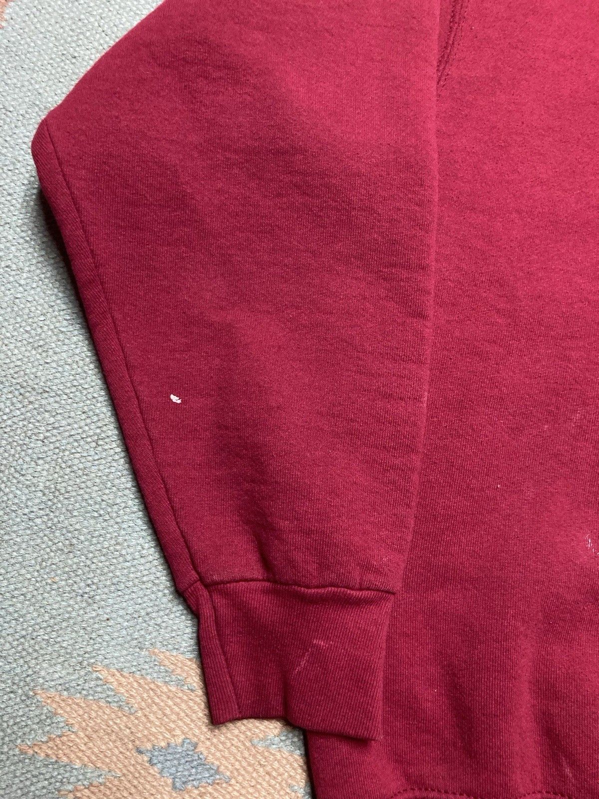 Vintage Vintage 90s sweatshirt munsingwear blank maroon soft large Size US L / EU 52-54 / 3 - 2 Thumbnail