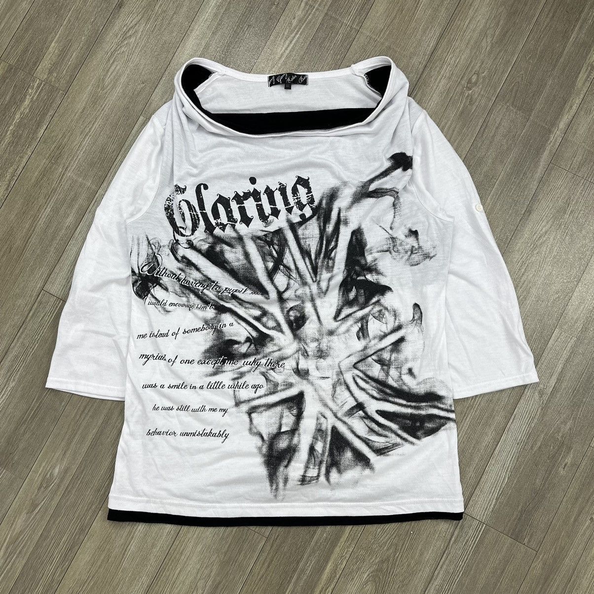 If Six Was Nine × Japanese Brand × Le Grande Bleu (L.G.B.) Y2K GangBster Poem Gothic Punk Style LongSleeve Ifsixwasnine Size US L / EU 52-54 / 3 - 1 Thumbnail