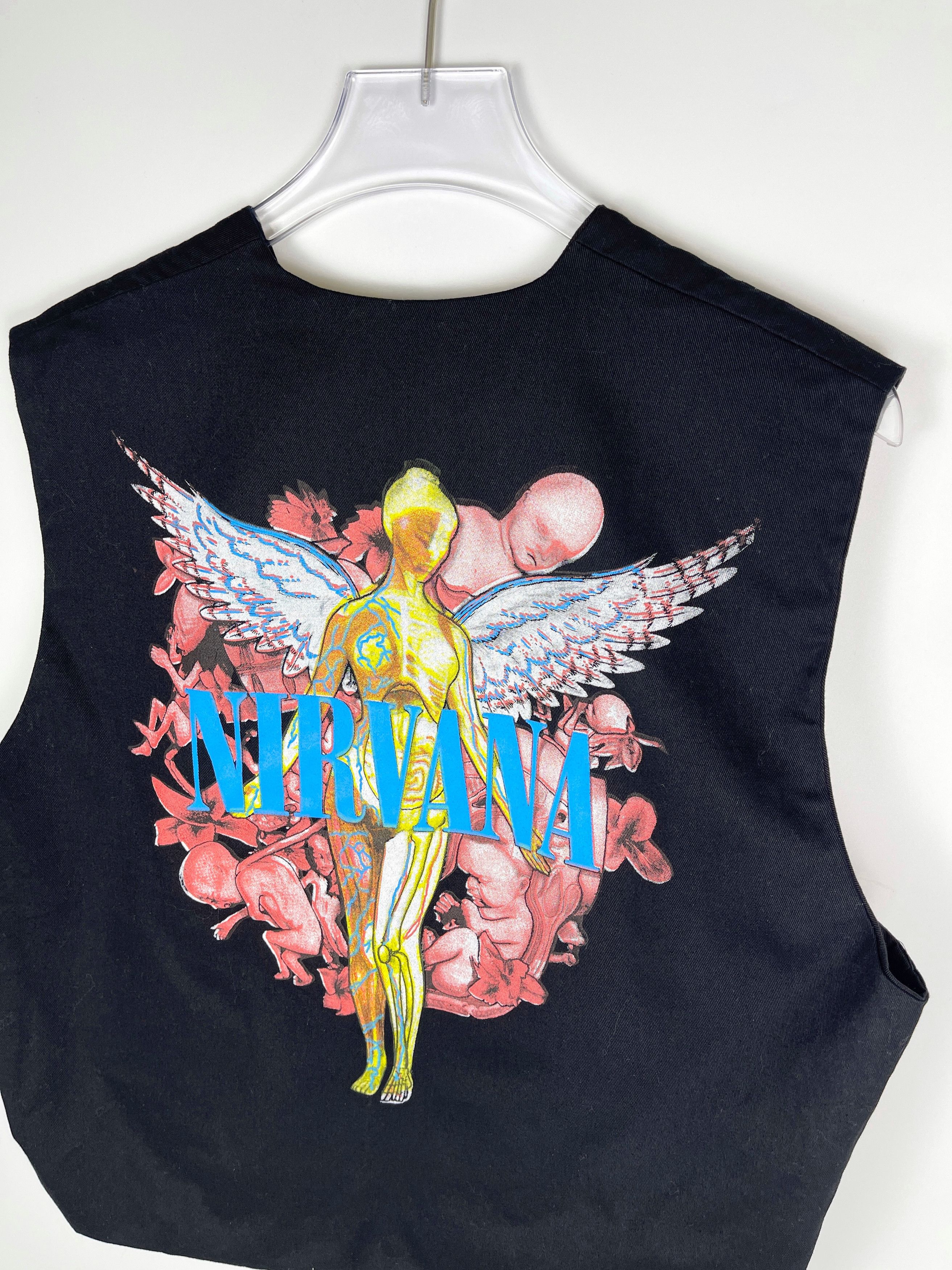 Band Tees × Nirvana × Vintage VINTAGE NIRVANA In Utero Double-Sided Print Vest Size US L / EU 52-54 / 3 - 4 Thumbnail