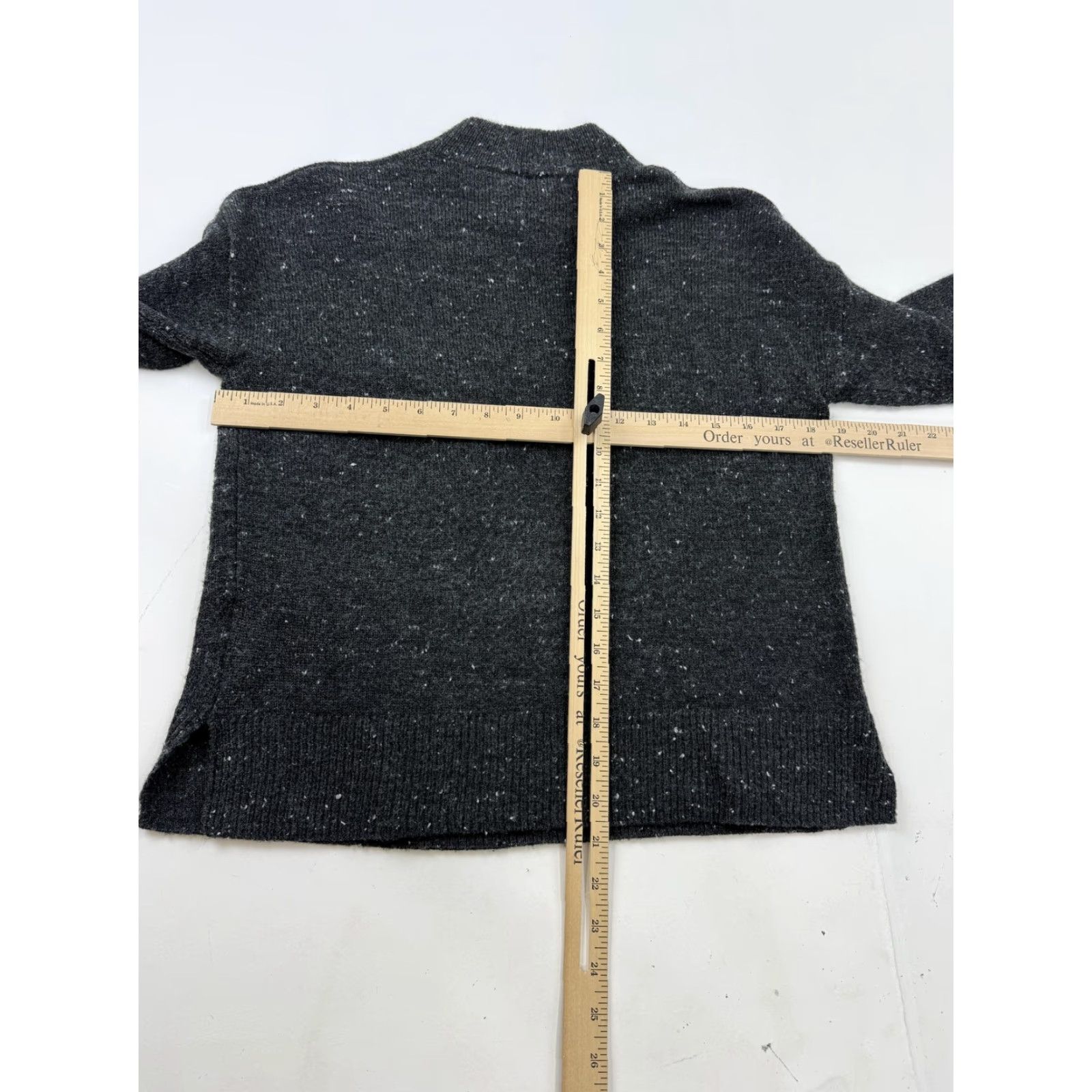 Madewell Madewell Sweater Womens XS Gray Mock Neck Speckled Chest Pocket Knit Pullover Womens Size XS / US 0-2 / IT 36-38 - 7 Thumbnail