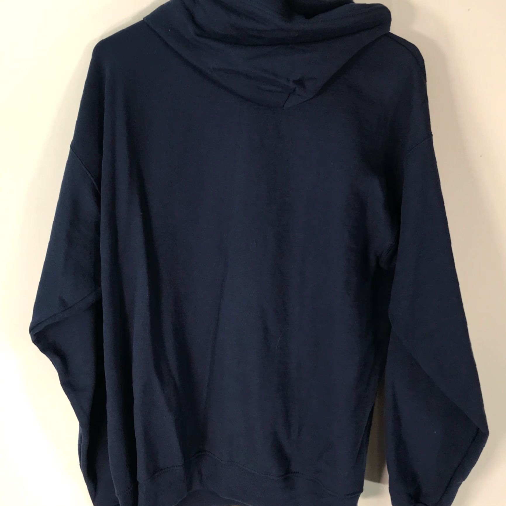 Hanes Hanes Ecosmart Mens Long Sleeves Navy Blue Full Zip Hoodie Jacket Size Large Size US L / EU 52-54 / 3 - 2 Thumbnail