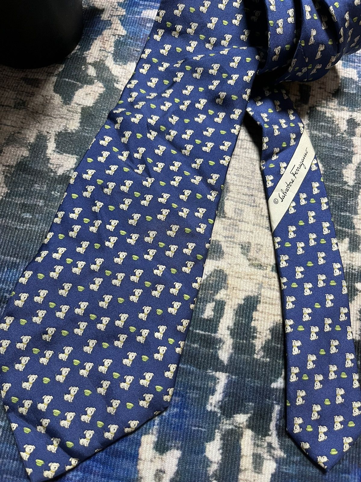 Designer × Salvatore Ferragamo × Vintage Salvatore Ferragamo Necktie Made in Italy Size ONE SIZE - 4 Thumbnail