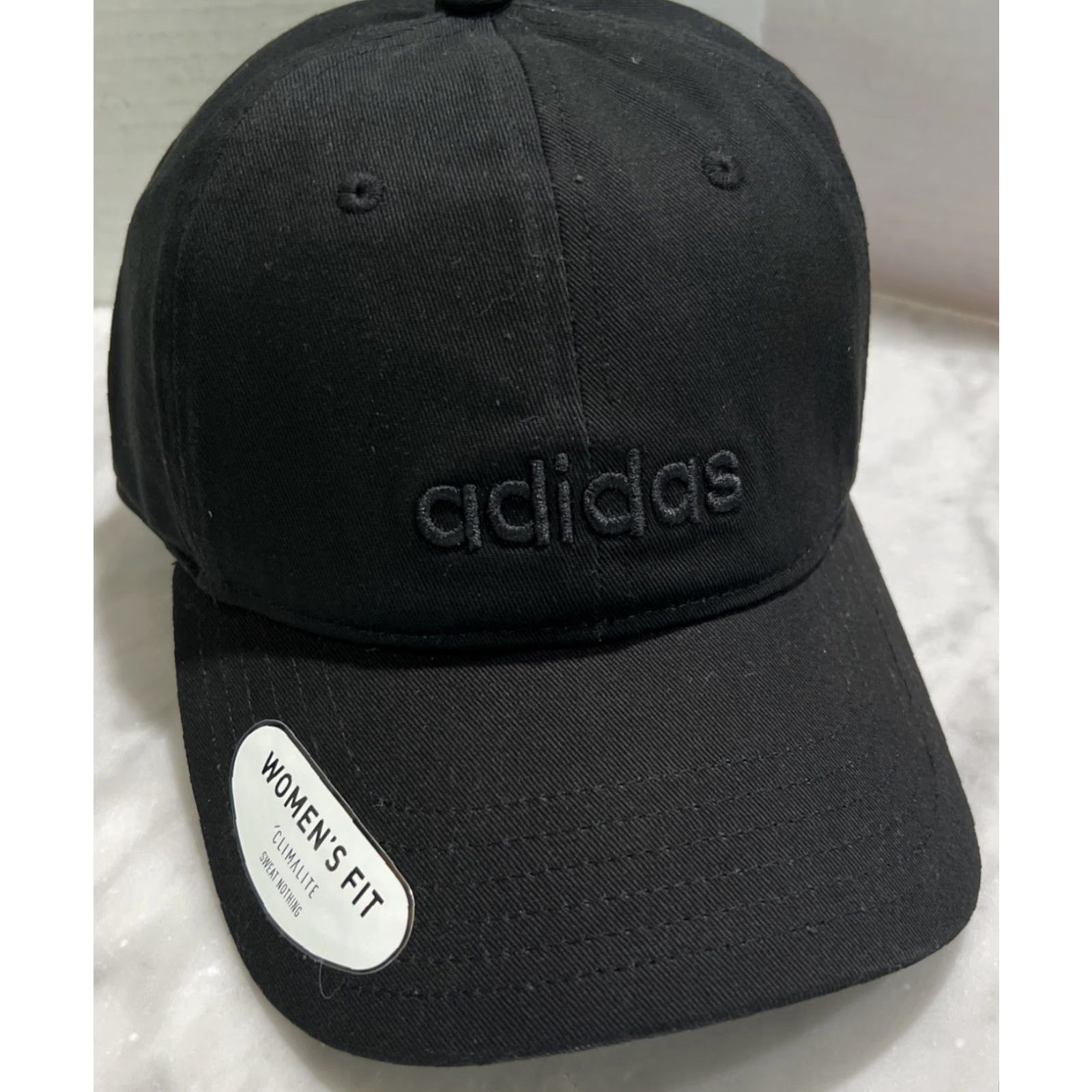 Adidas Adidas Contender Hat Women’s Fit Adjustable Black Climalite Golf Pickleball NWT Size ONE SIZE - 2 Thumbnail