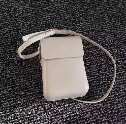 Korean Fashion Square Flap Bag Crossbody Bag in Beige, Men's