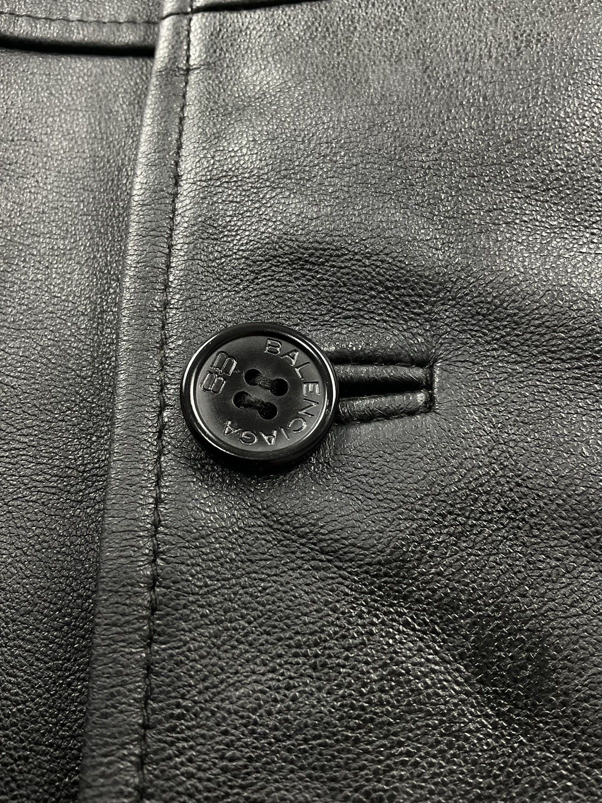 Balenciaga Vintage Balenciaga Leather Jacket Size US XL / EU 56 / 4 - 8 Thumbnail