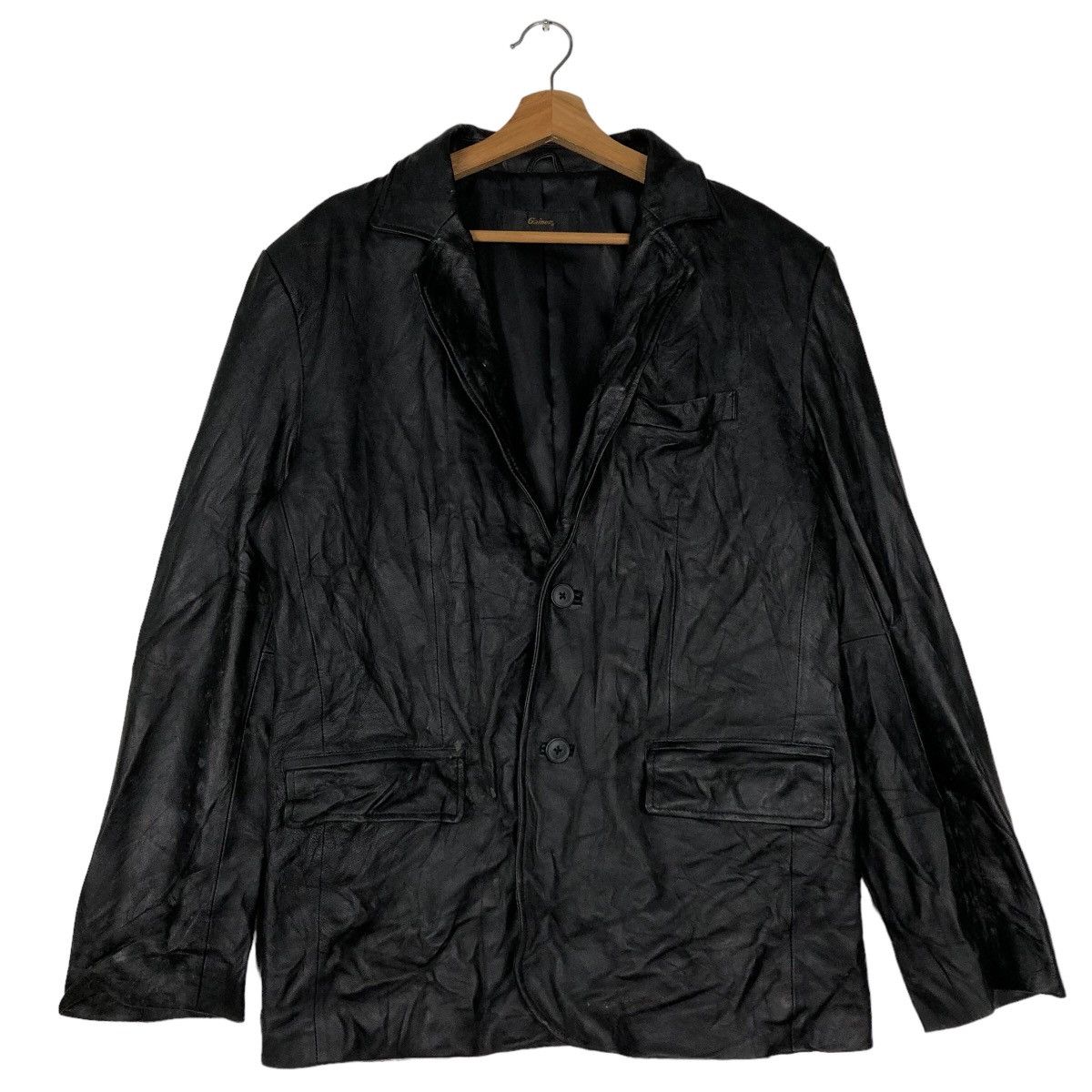 Japanese Brand 🔥90’s Vintage Biker Genuine Leather Jacket Gainer Japan Size US L / EU 52-54 / 3 - 1 Thumbnail