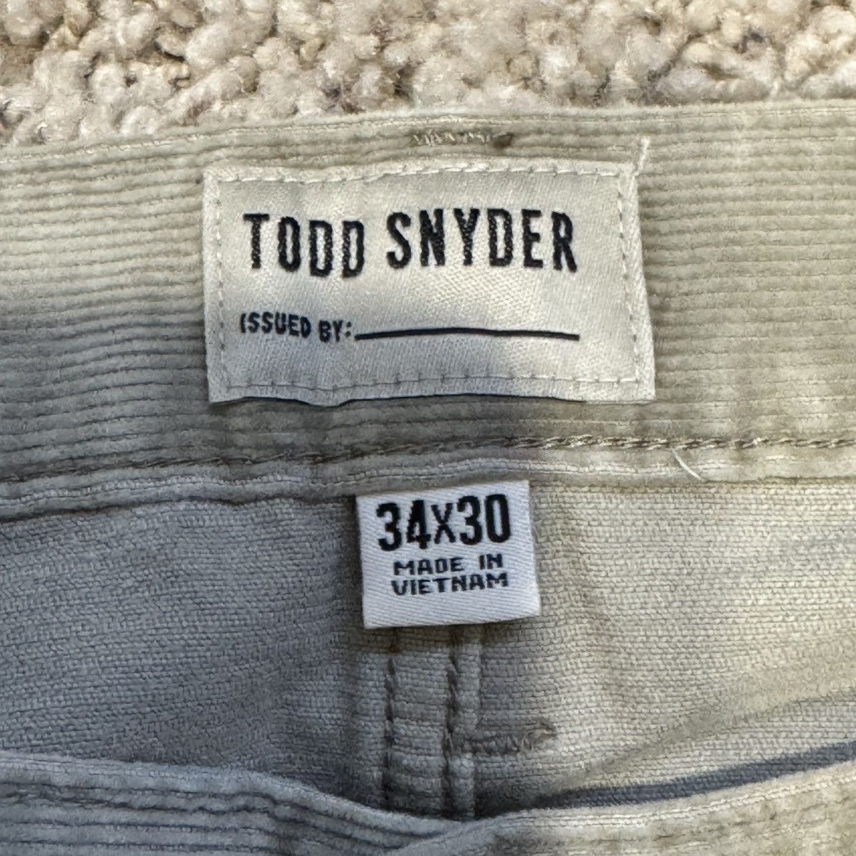 Todd Snyder Todd Snyder Corduroy Pants Slim Fit 34 x 30 Navy Tan $178 Size US 34 / EU 50 - 11 Thumbnail