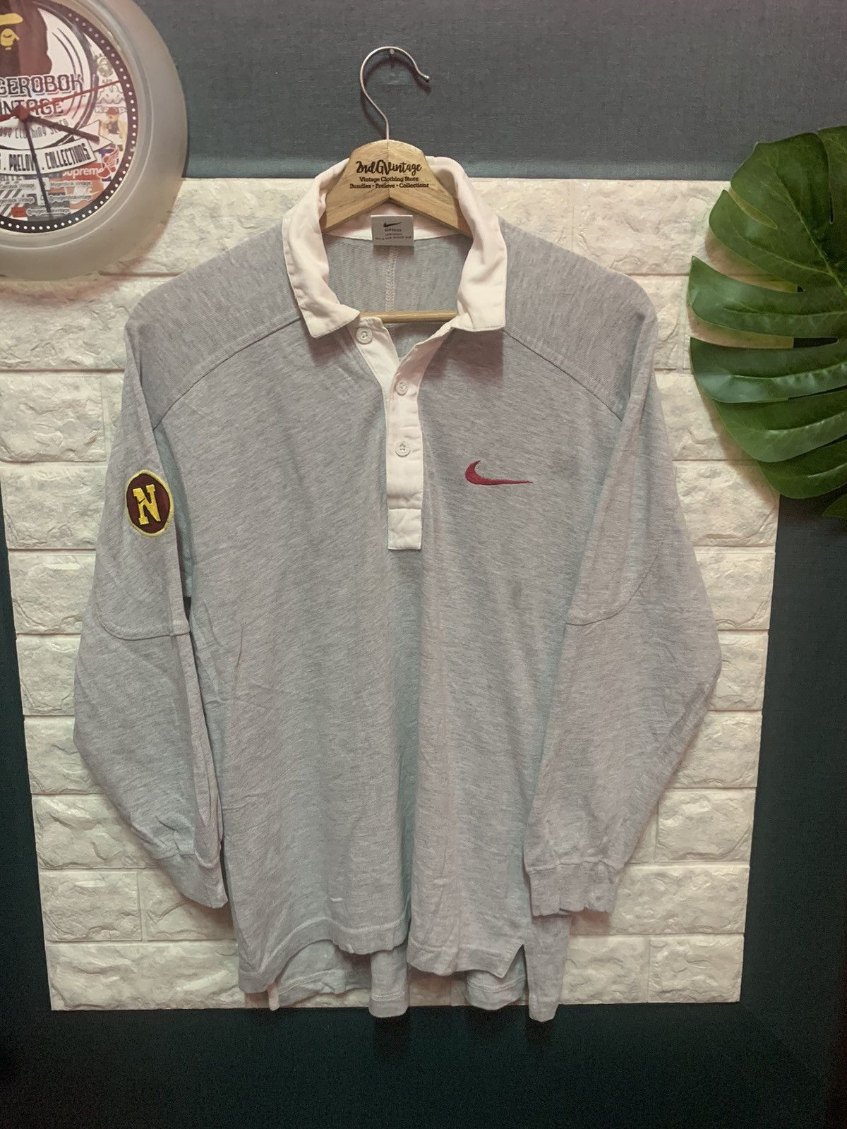 Nike × Vintage VINTAGE!! Polo Rugby Nike Size US M / EU 48-50 / 2 - 1 Thumbnail