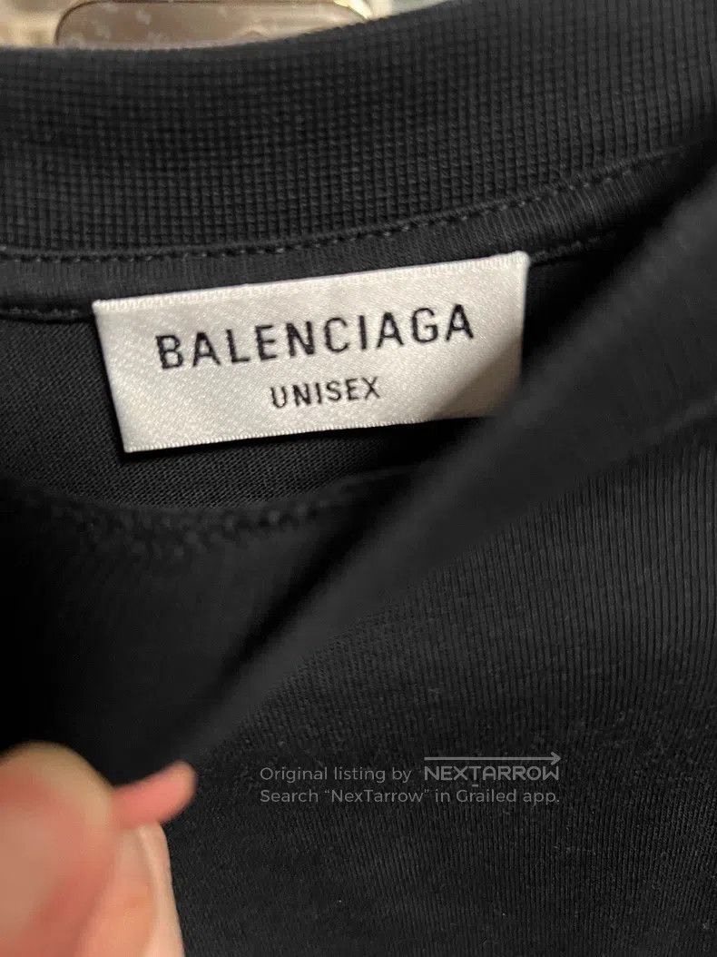 Balenciaga Balenciaga Black Logo Embroidered Fake Two-Piece Long Slee Size US XS / EU 42 / 0 - 3 Thumbnail