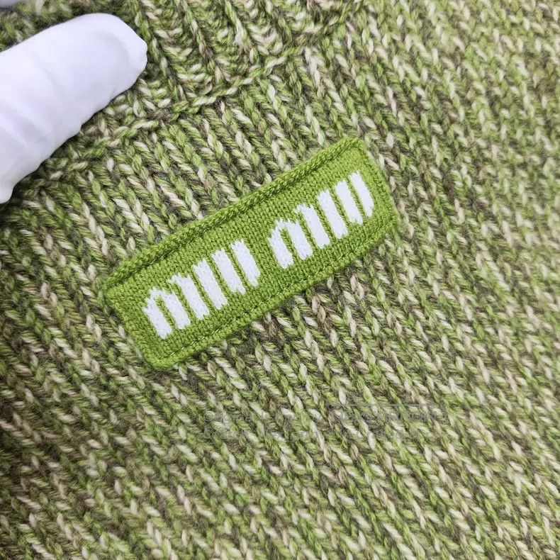 Miu Miu Miu Miu 36 Long sweater grass green Size S / US 4 / IT 40 - 3 Thumbnail