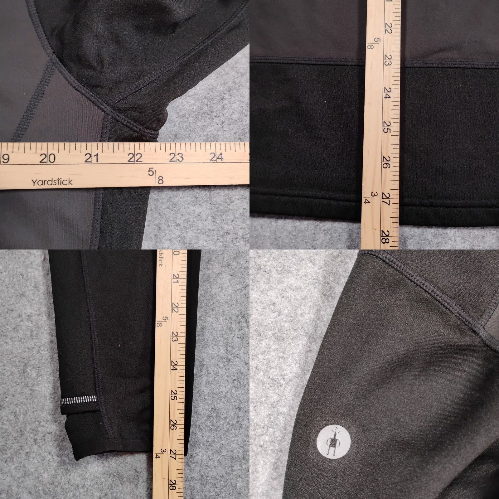 Smartwool SmartWool Basic Jacket Mens L Black Men Active Fleece Wind Pullover Gray Merino Wool Blend Size US L / EU 52-54 / 3 - 8 Thumbnail