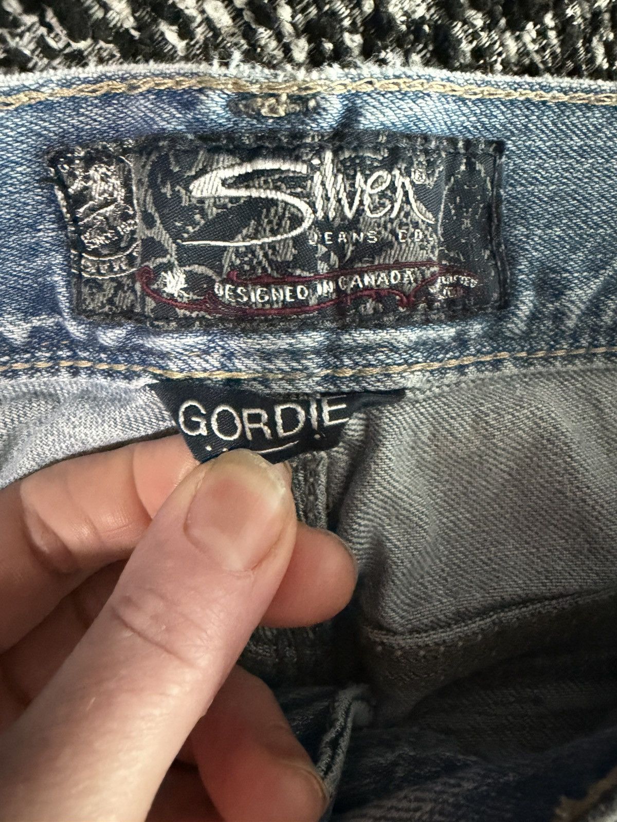 Silver Jeans Co. Silver Jeans Gordie Y2K EMC Denim Light Wash Flap Pocket 34 Size US 34 / EU 50 - 6 Thumbnail