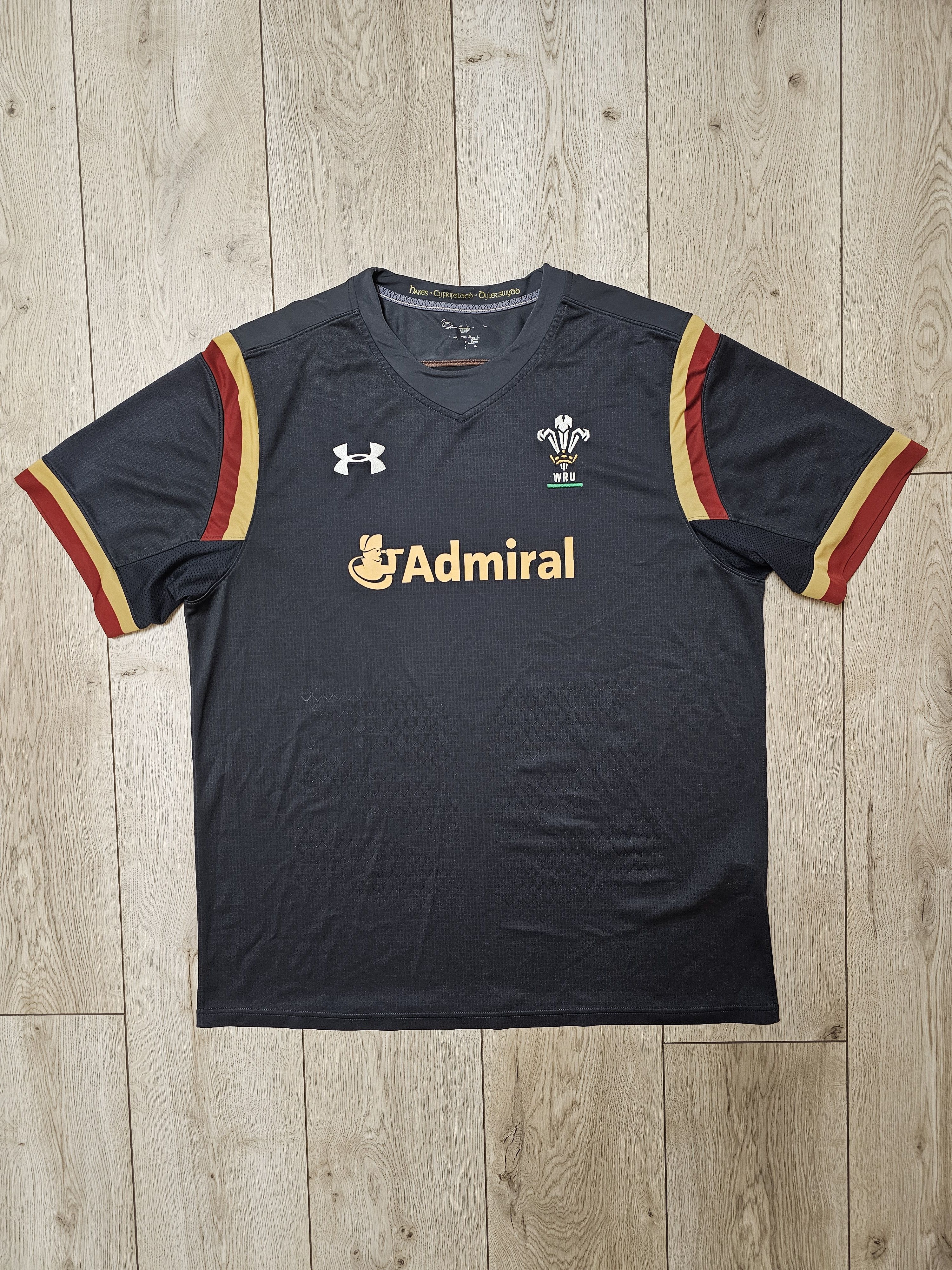 Under Armour WALES RUGBY JERSEY AWAY 2015 SHIRT WRU RUGBY JERSEY Size US XXL / EU 58 / 5 - 1 Thumbnail