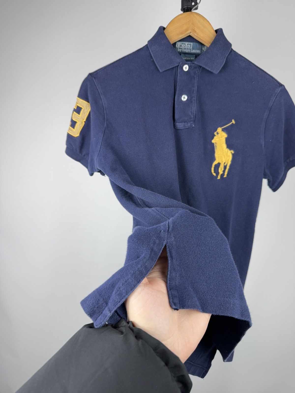Polo Ralph Lauren 90s Retro VNTG Polo Ralph Lauren Big Pony No.3 Navy Polo XS Size US XS / EU 42 / 0 - 4 Thumbnail