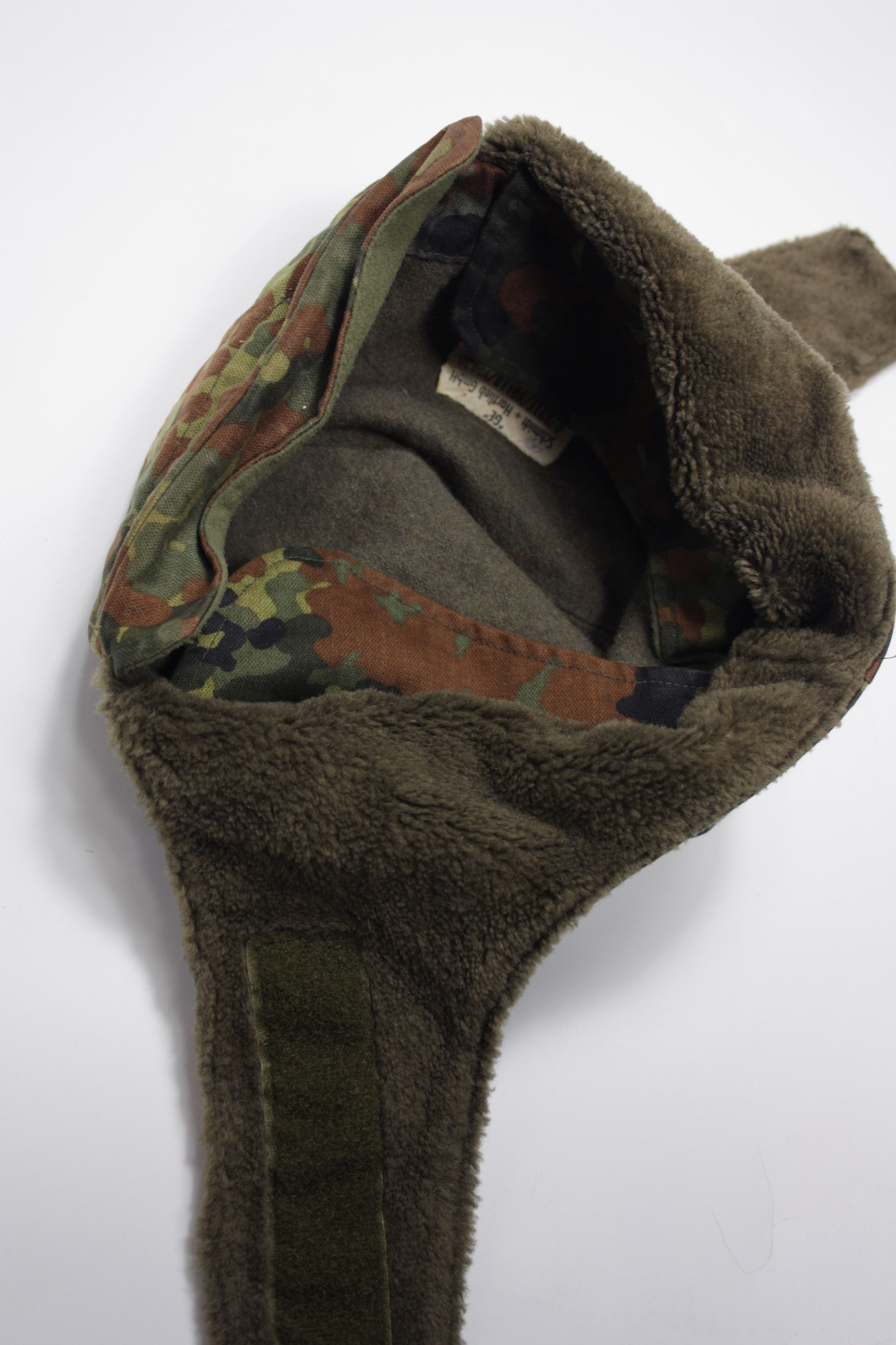 Vintage Schmidt & Harlieb German Army 90s Vintage Bomber Earflap Hat Size 36 - 10 Thumbnail