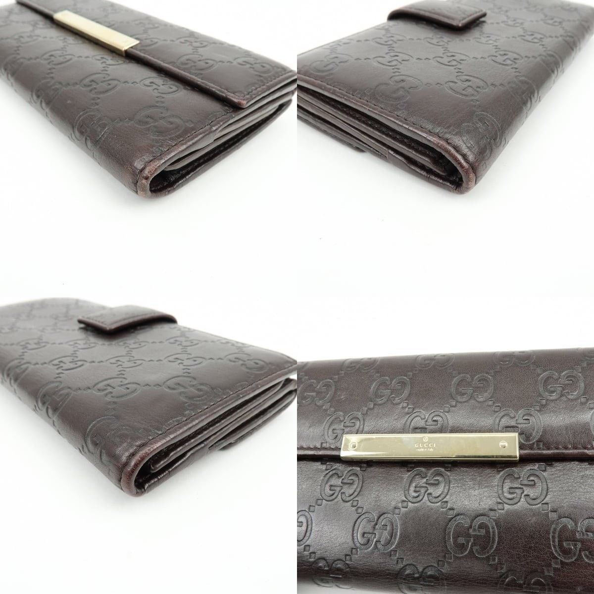 Gucci Gucci Guccissima Leather Long Wallet Brown Size ONE SIZE - 4 Thumbnail