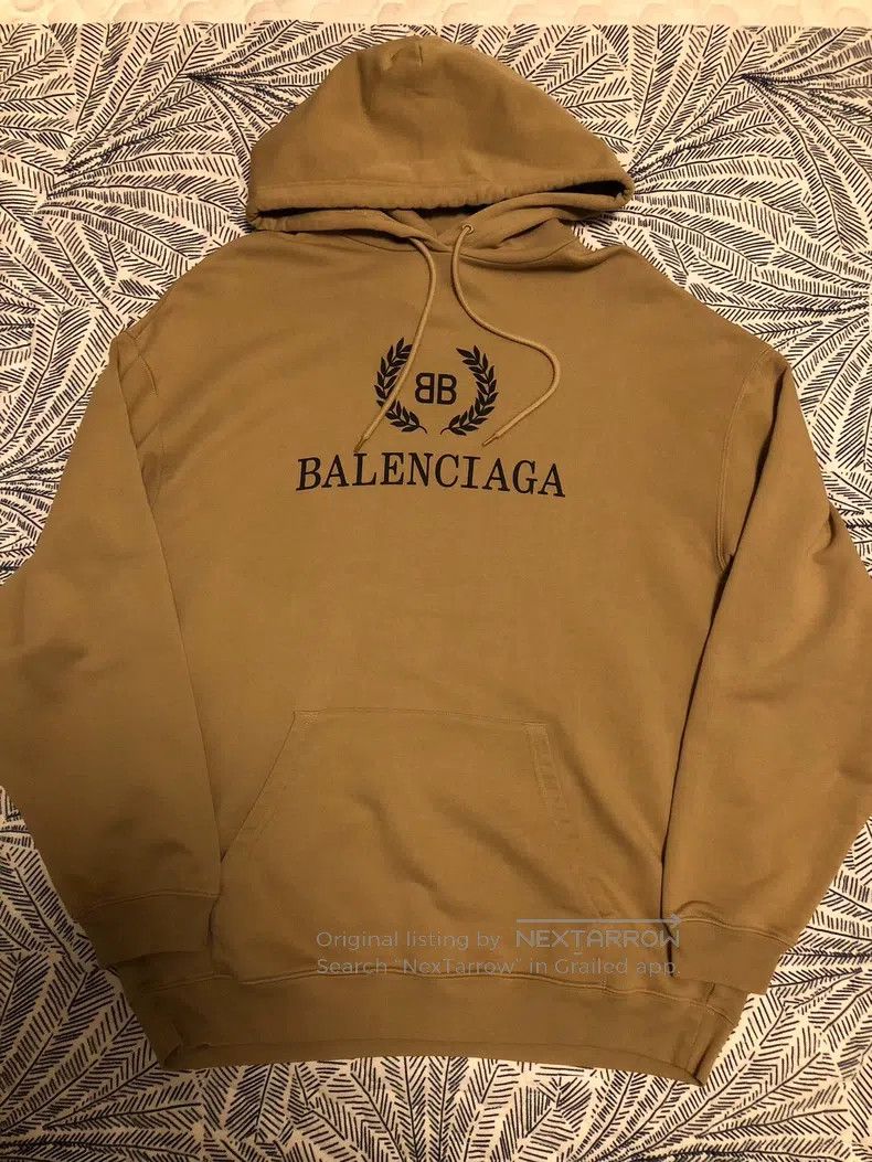 Balenciaga Balenciaga Wheat ear Logo letter hooded sweater Size US S / EU 44-46 / 1 - 1 Thumbnail