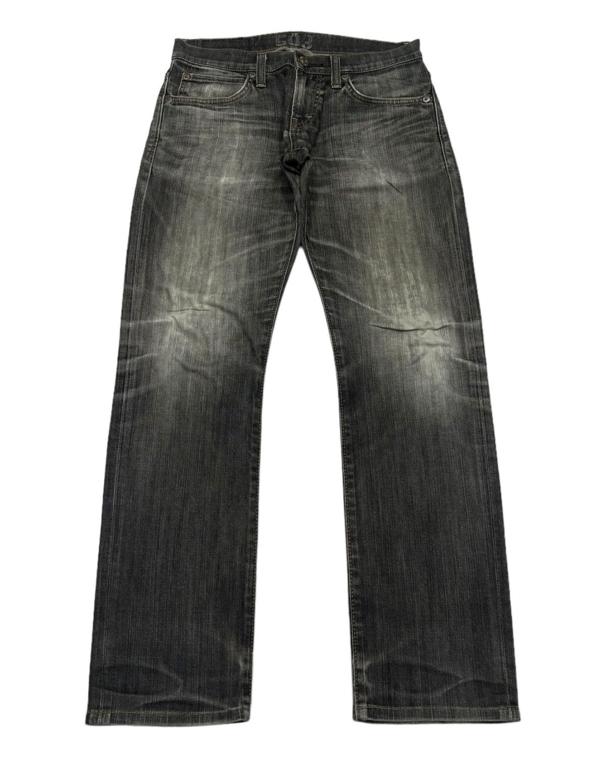 🔥Vintage Edwin 503 Black Faded Distressed Denim Jeans