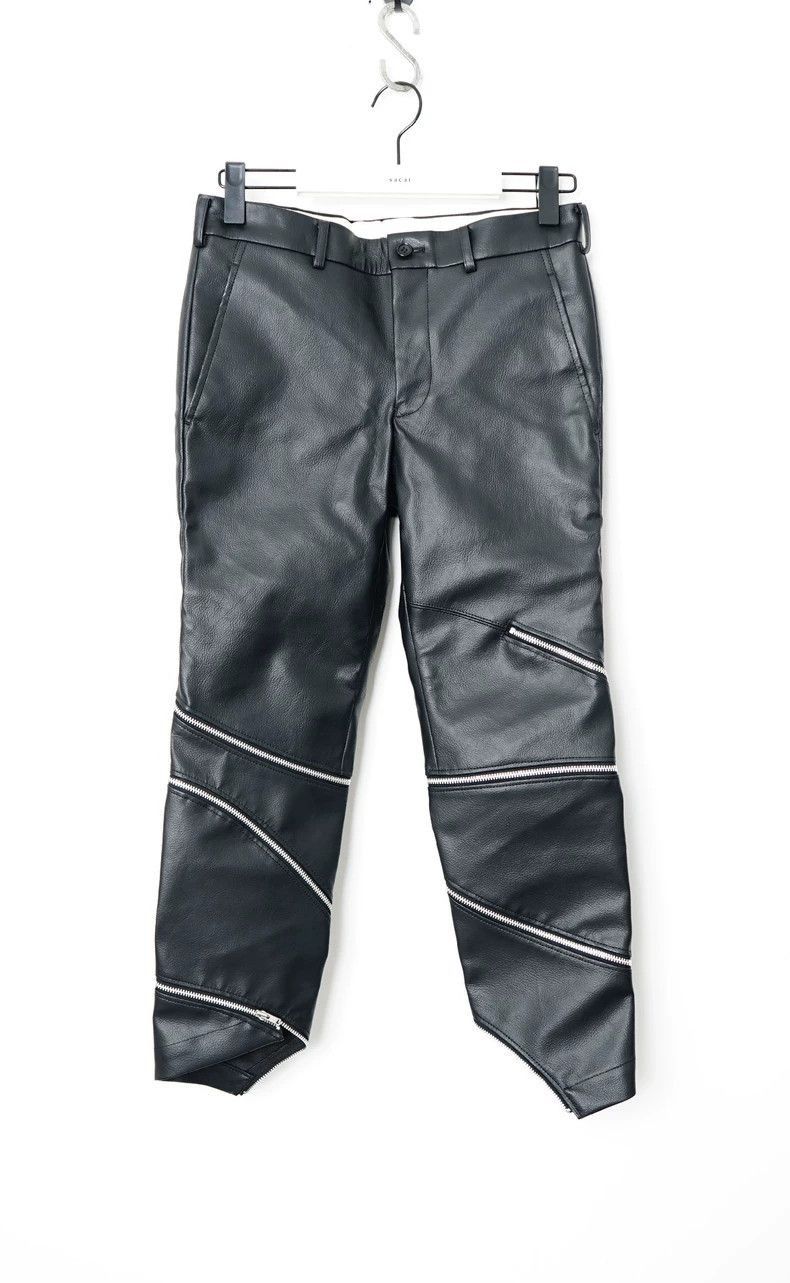 comme des garcons 18aw spiral leather pants-2505