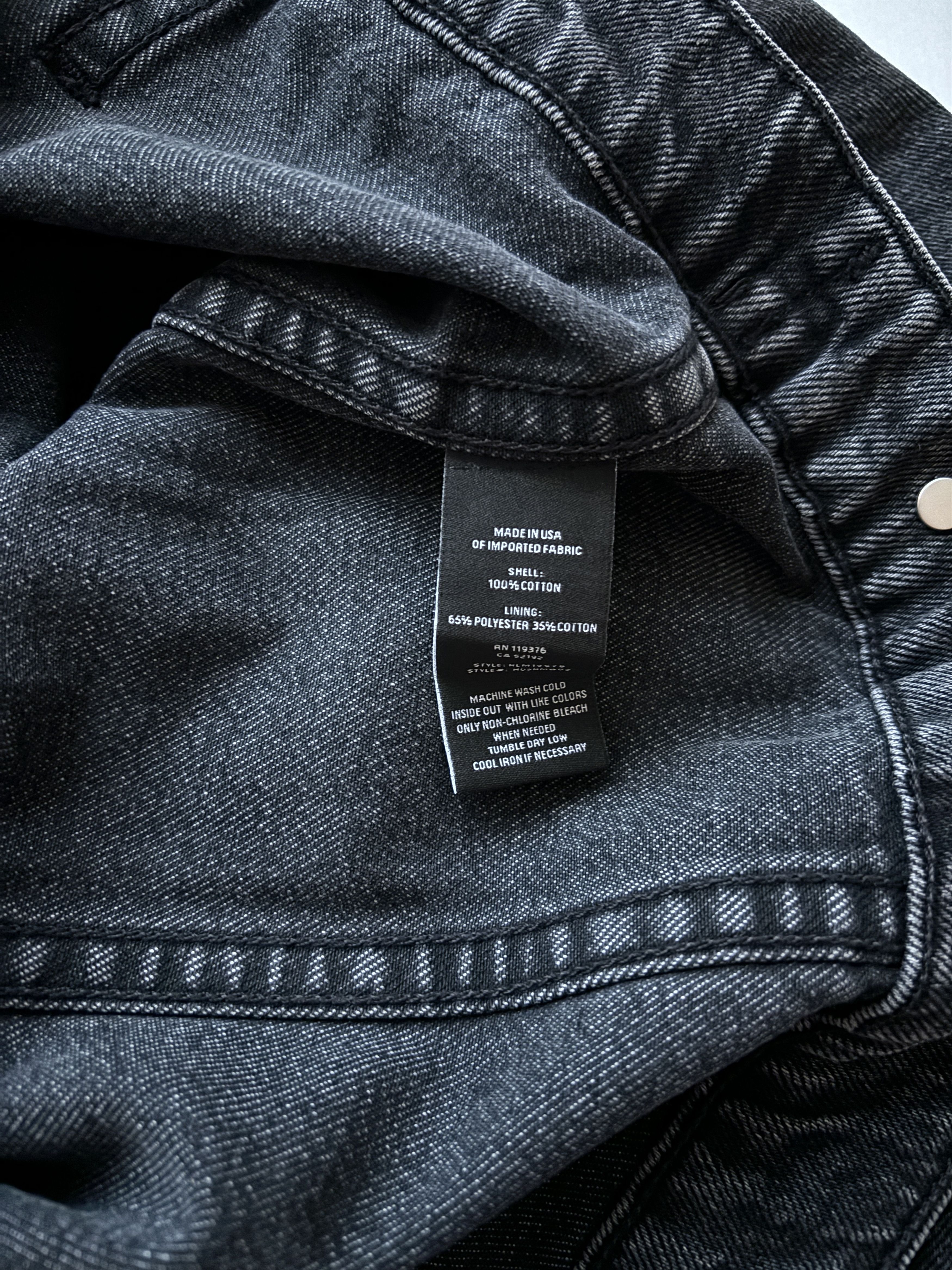 Helmut Lang ⚡️QUICK SALE⚡️Helmut Lang Coal Wash Denim Jean Jacket Size US L / EU 52-54 / 3 - 4 Thumbnail