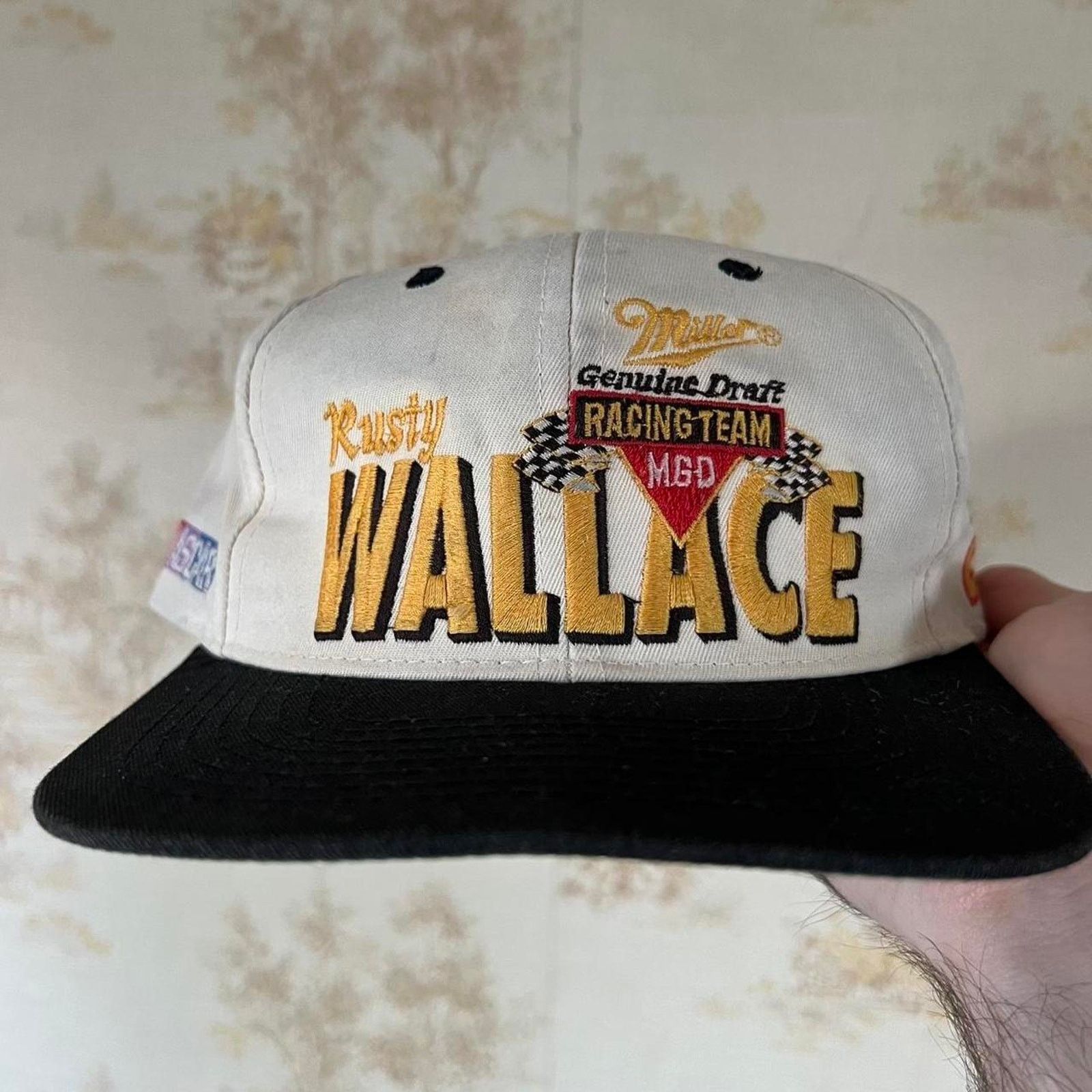 Vintage Vintage 90s Rusty Wallace NASCAR Hat | Miller Genuine Draft Size ONE SIZE - 1 Thumbnail