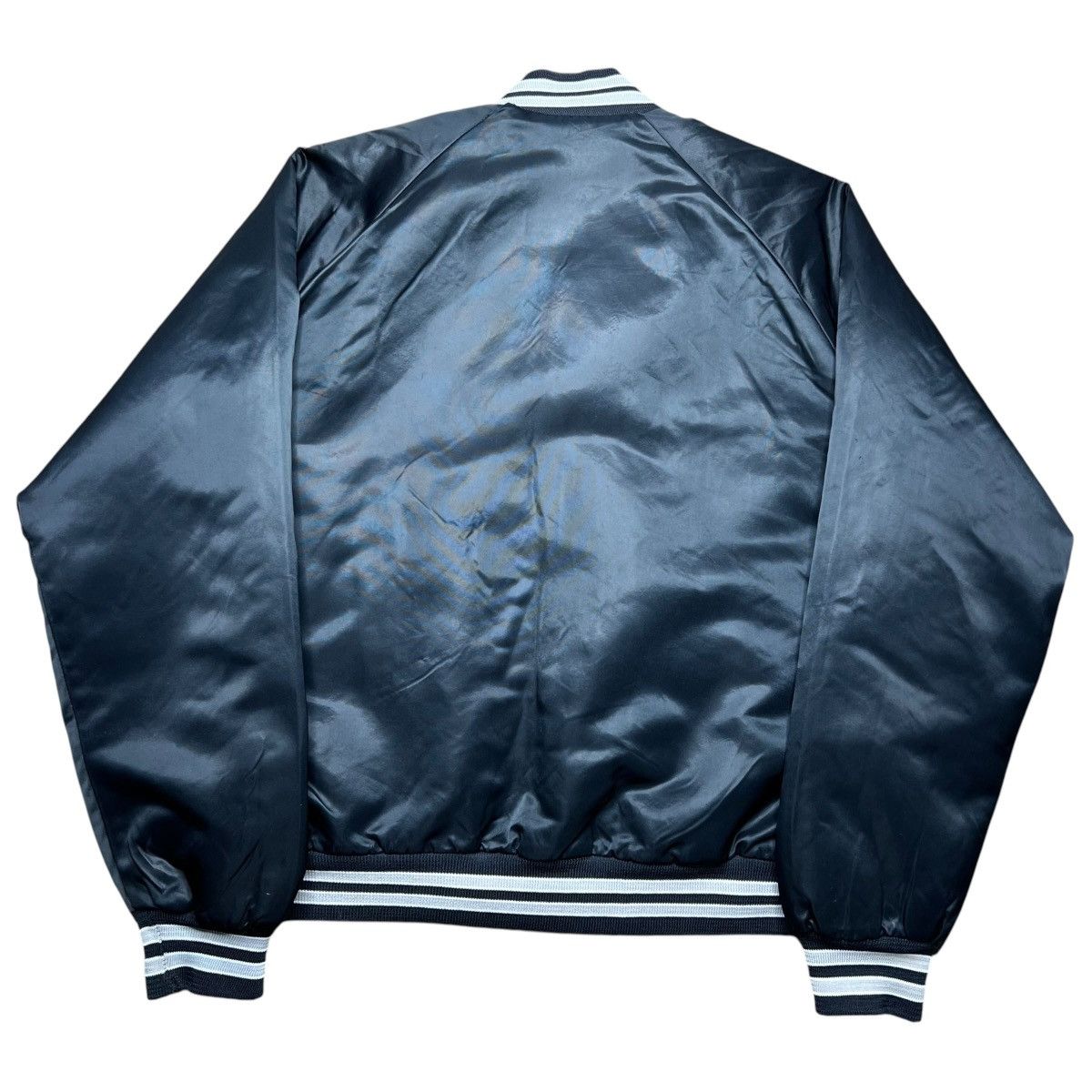 Chalk Line 1980s Raiders Shield Football Chalk Line Satin Bomber Jacket Size US L / EU 52-54 / 3 - 3 Thumbnail