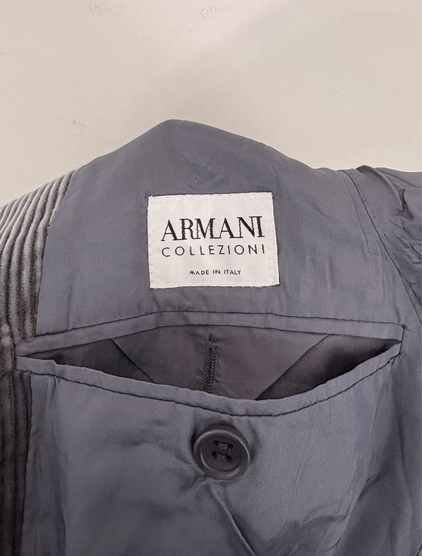Armani Armani Collezioni Men's Corduroy Blazer Ｑ21 Size 48R - 7 Thumbnail