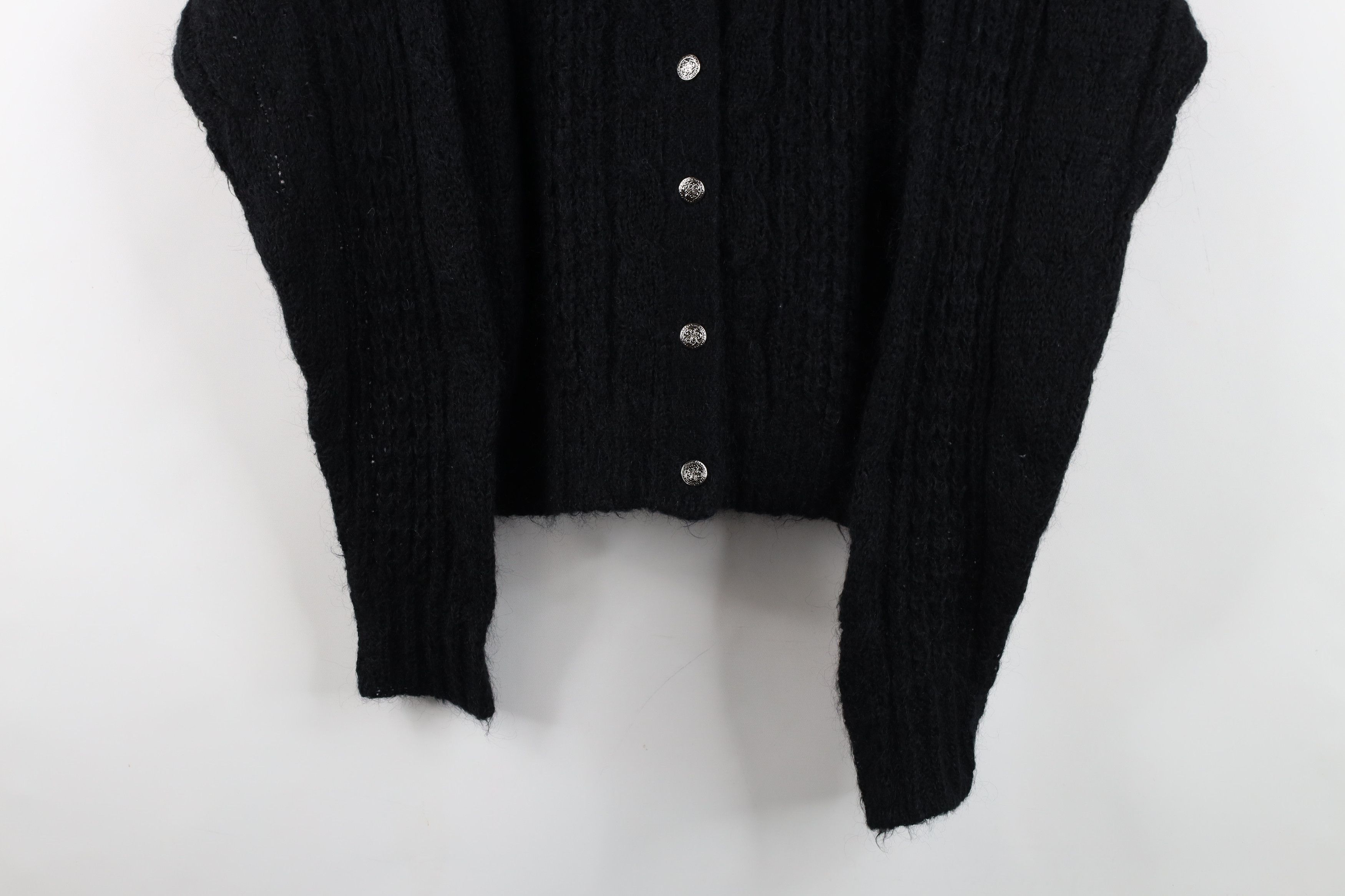 Vintage Vintage 90s Streetwear Blend Crochet Knit Cardigan Sweater Size L / US 10 / IT 46 - 3 Thumbnail