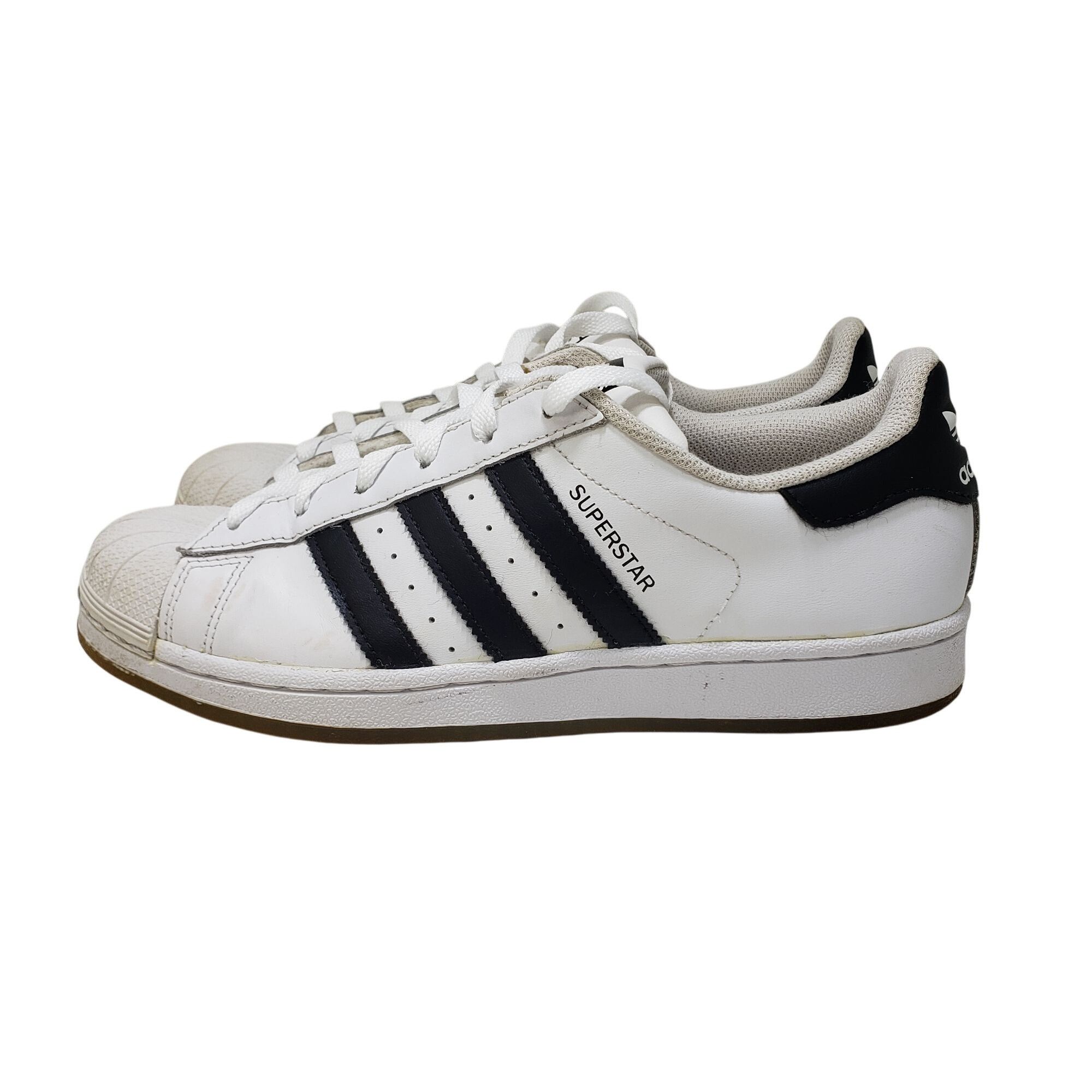 Adidas Adidas Originals Superstar White & Black Low-Top Sneakers Size US 7 / EU 40 - 5 Thumbnail
