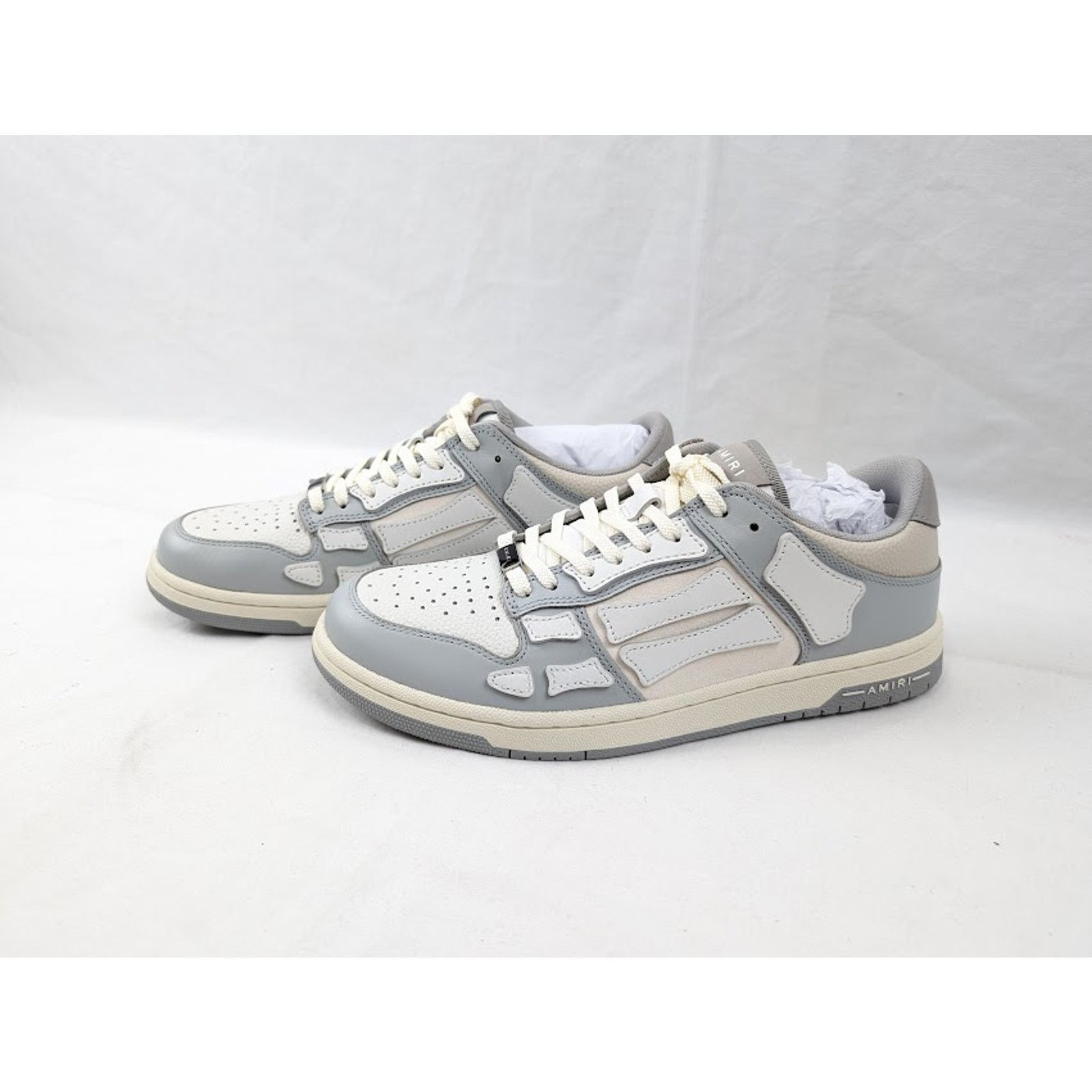 Amiri o1rshd1 Skelton Low-Top Sneakers in Grey Size US 12 / EU 45 - 15 Thumbnail