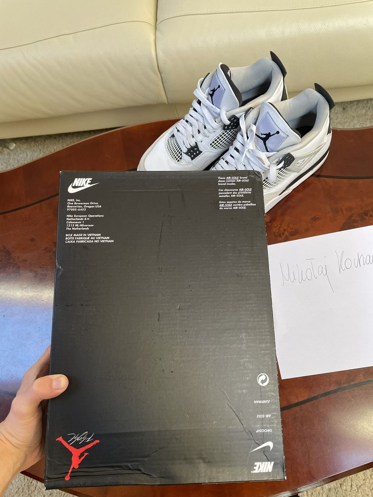Jordan Brand Nike Air Jordan IV Military black Size US 10 / EU 43 - 3 Thumbnail
