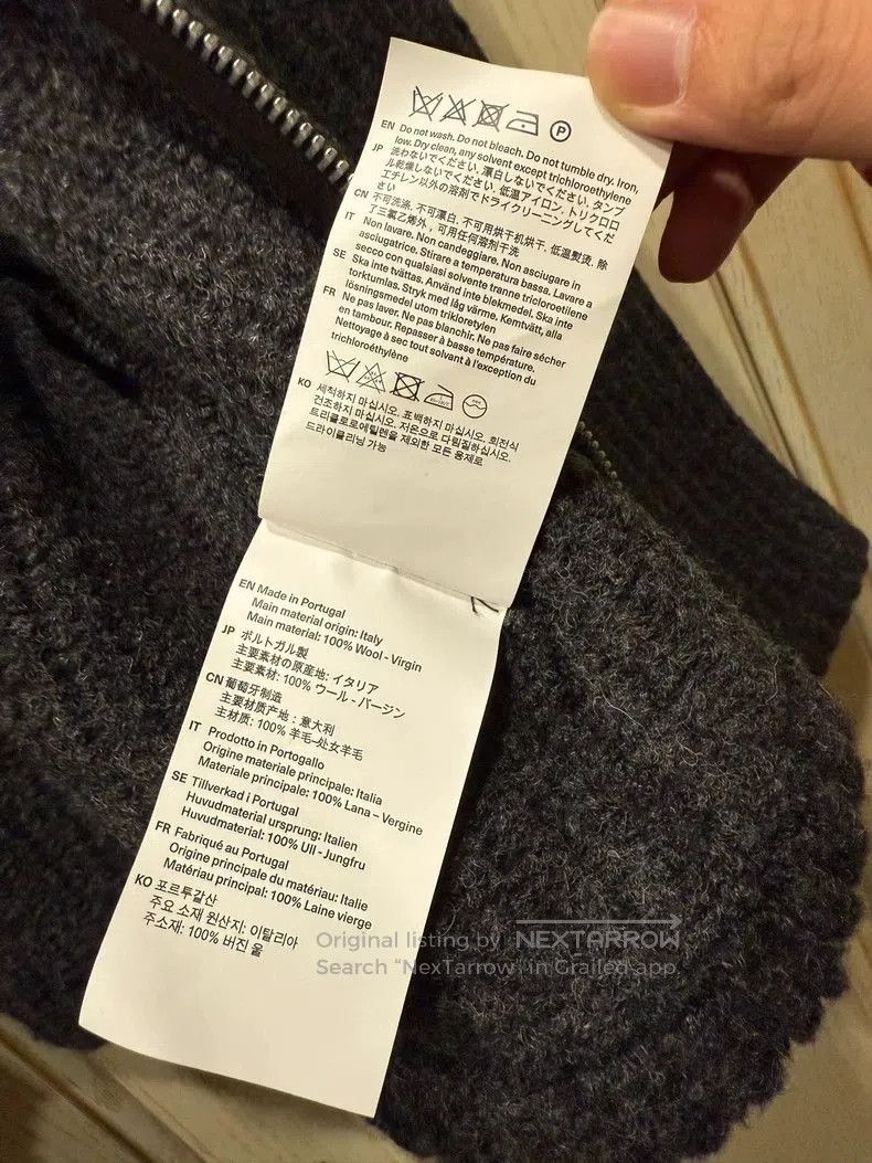 Our Legacy Thick Wool Zip-up Hoodie Sweatshirt. Size US L / EU 52-54 / 3 - 6 Thumbnail