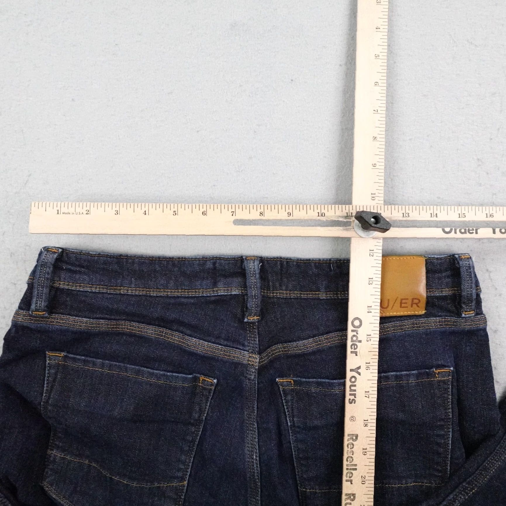 DUER DUER Jeans Mens 34x30 Blue Denim Slim Straight Stretch Dark Wash 5 Pocket Pants Size US 34 / EU 50 - 7 Thumbnail