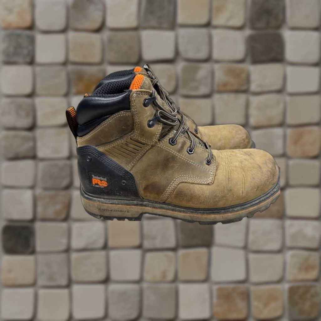Timberland Timberland PRO Boots Mens Ballast Soft Toe Work Brown Leather Ankle 10.5 M PHP? Size US 11 / EU 44 - 1 Thumbnail