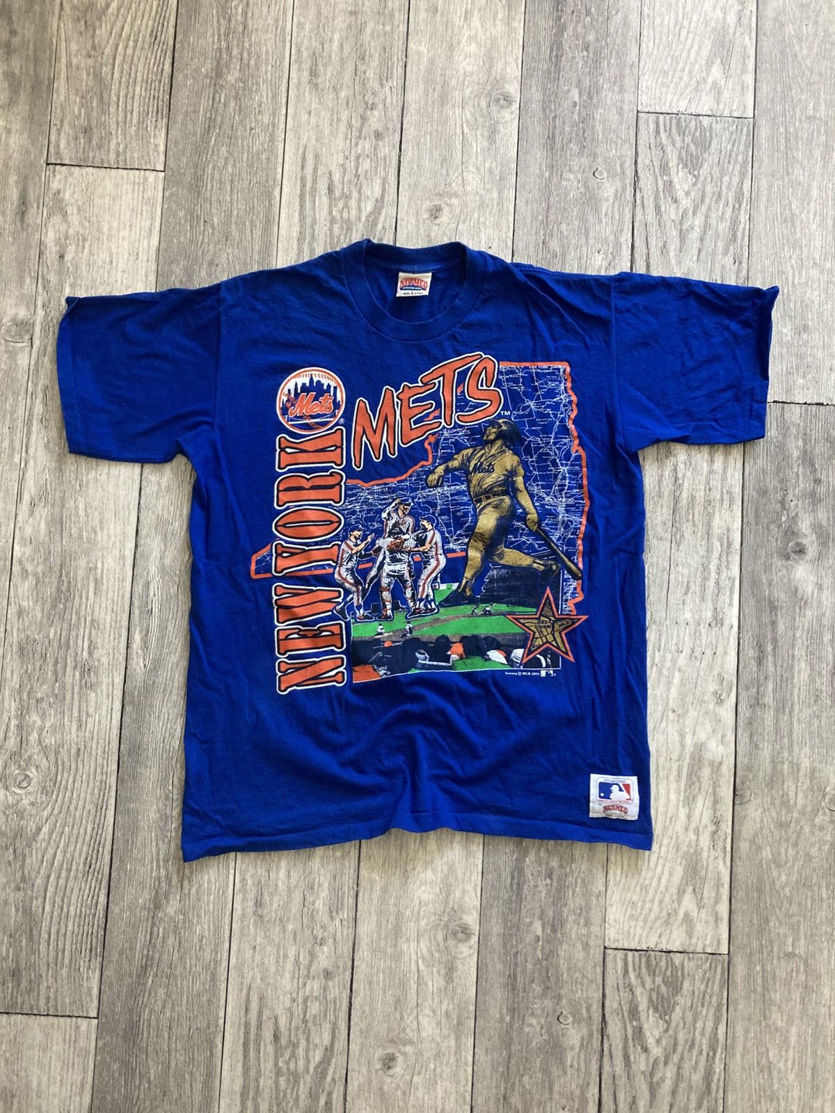 MLB × Nutmeg × Vintage Vintage 90’s new york mets mlb nutmeg tee tshirt L y2k drip Size US L / EU 52-54 / 3 - 2 Thumbnail