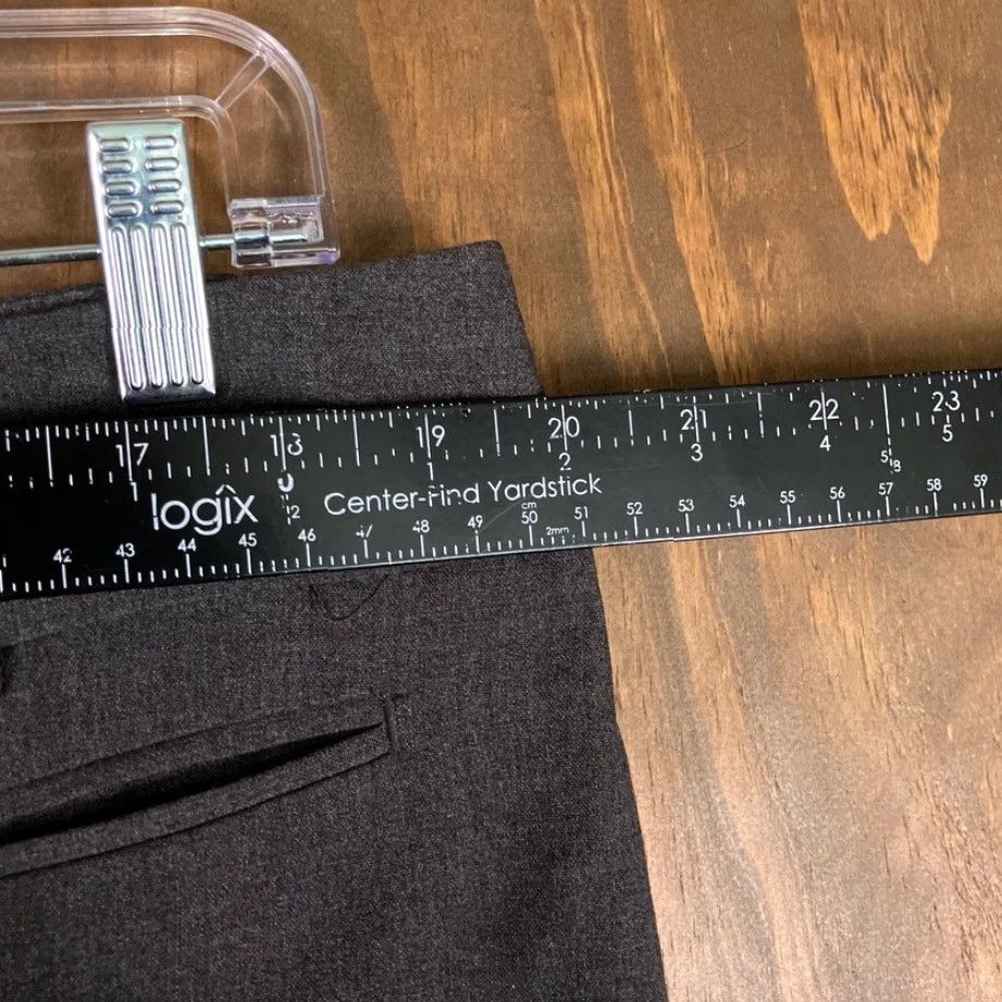 Ann Taylor Ann Taylor LOFT Womens Pants Charcoal Gray High Rise Original Fit Stretch 14 Plus Regular Workwear Dress Pants Men/Women? Size 36" / US 14 / IT 50 - 7 Thumbnail